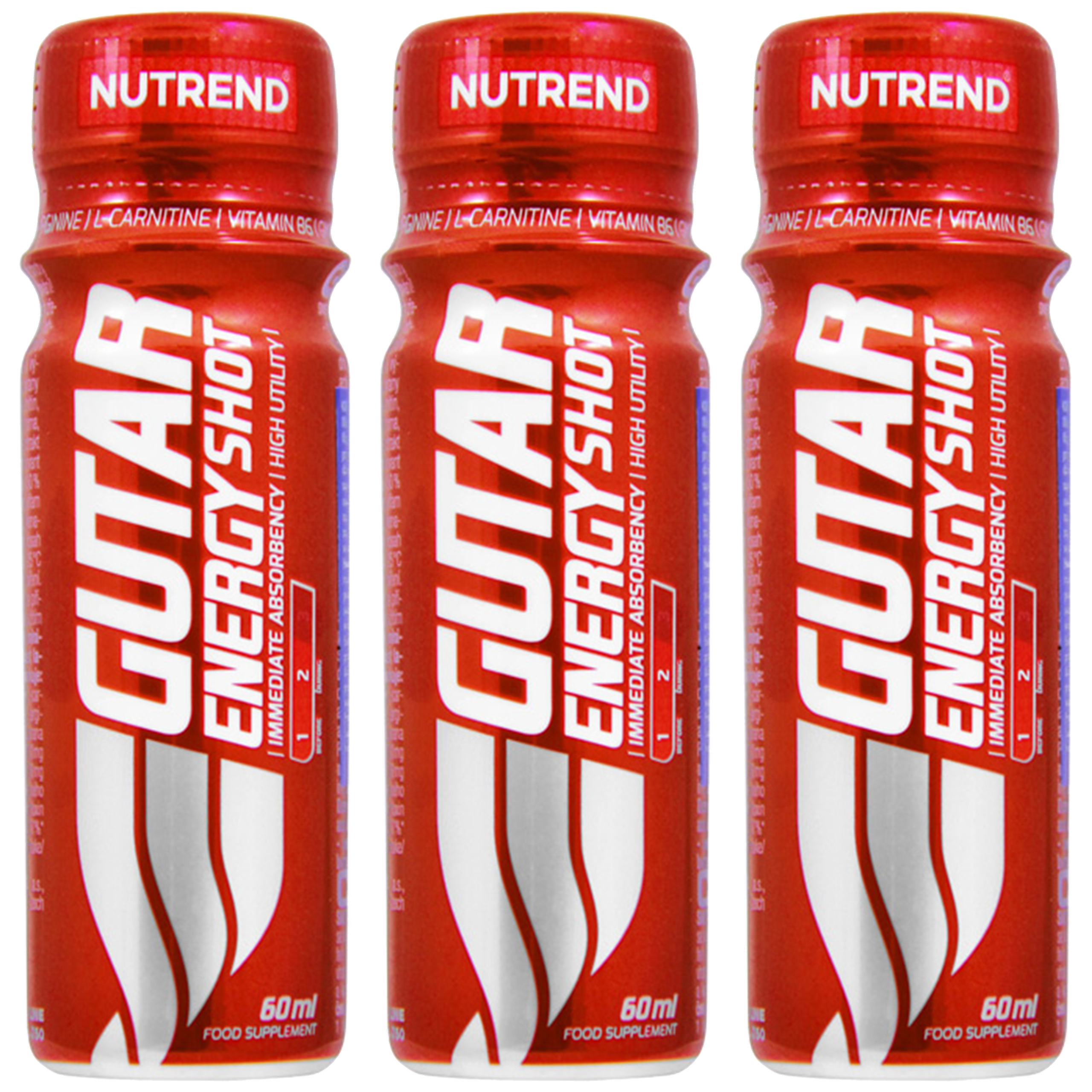 NUTREND Gutar Energy Shot - 3x 60ml
