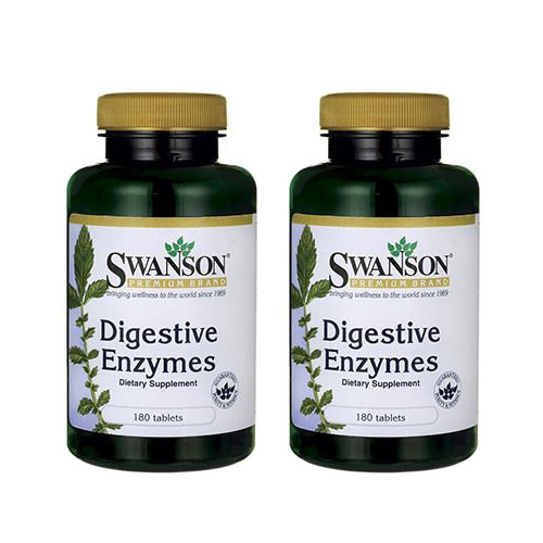 SWANSON Digestive Enzymes - 2x 180tabs