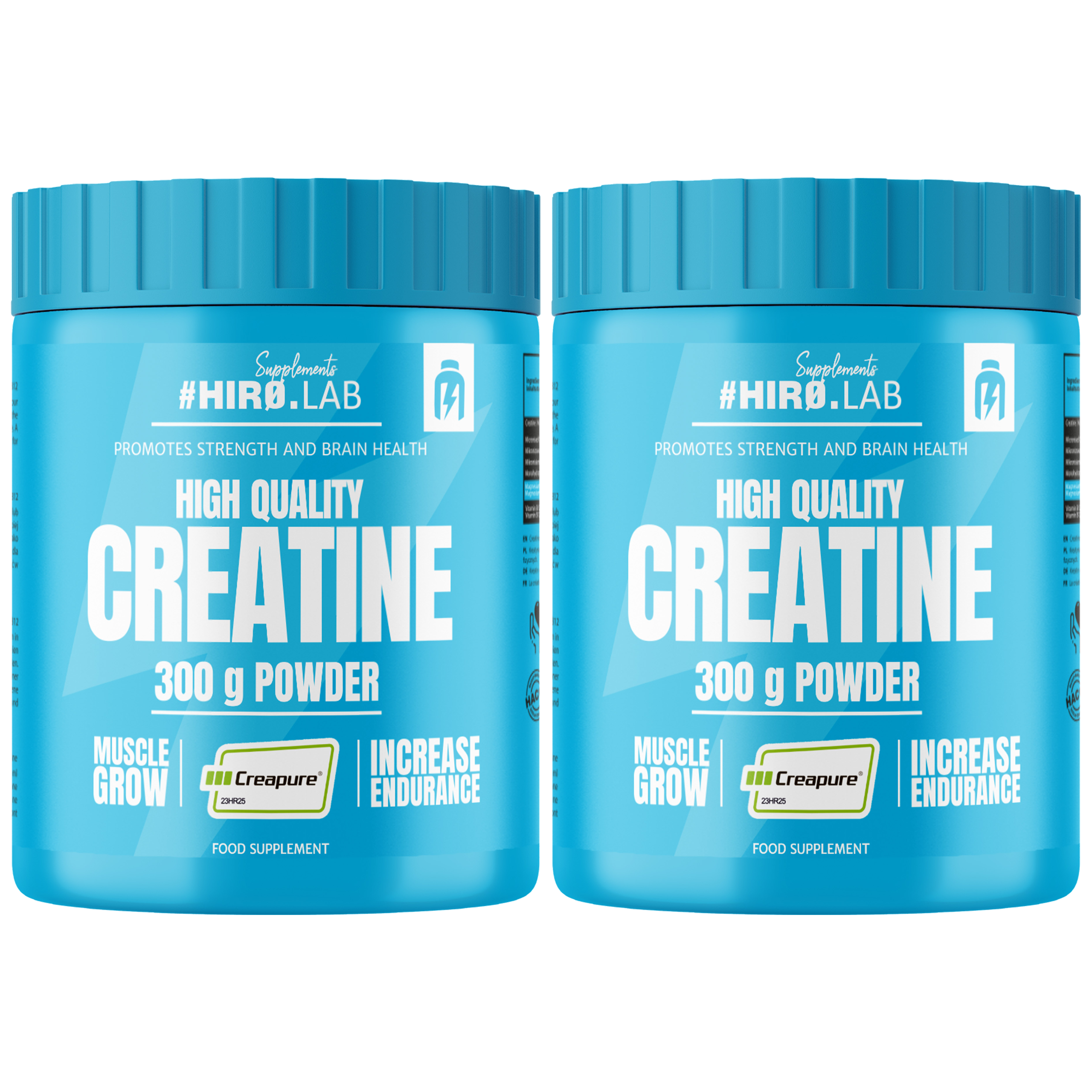 HIRO.LAB High Quality Creatine - Creapure - 2x 300g