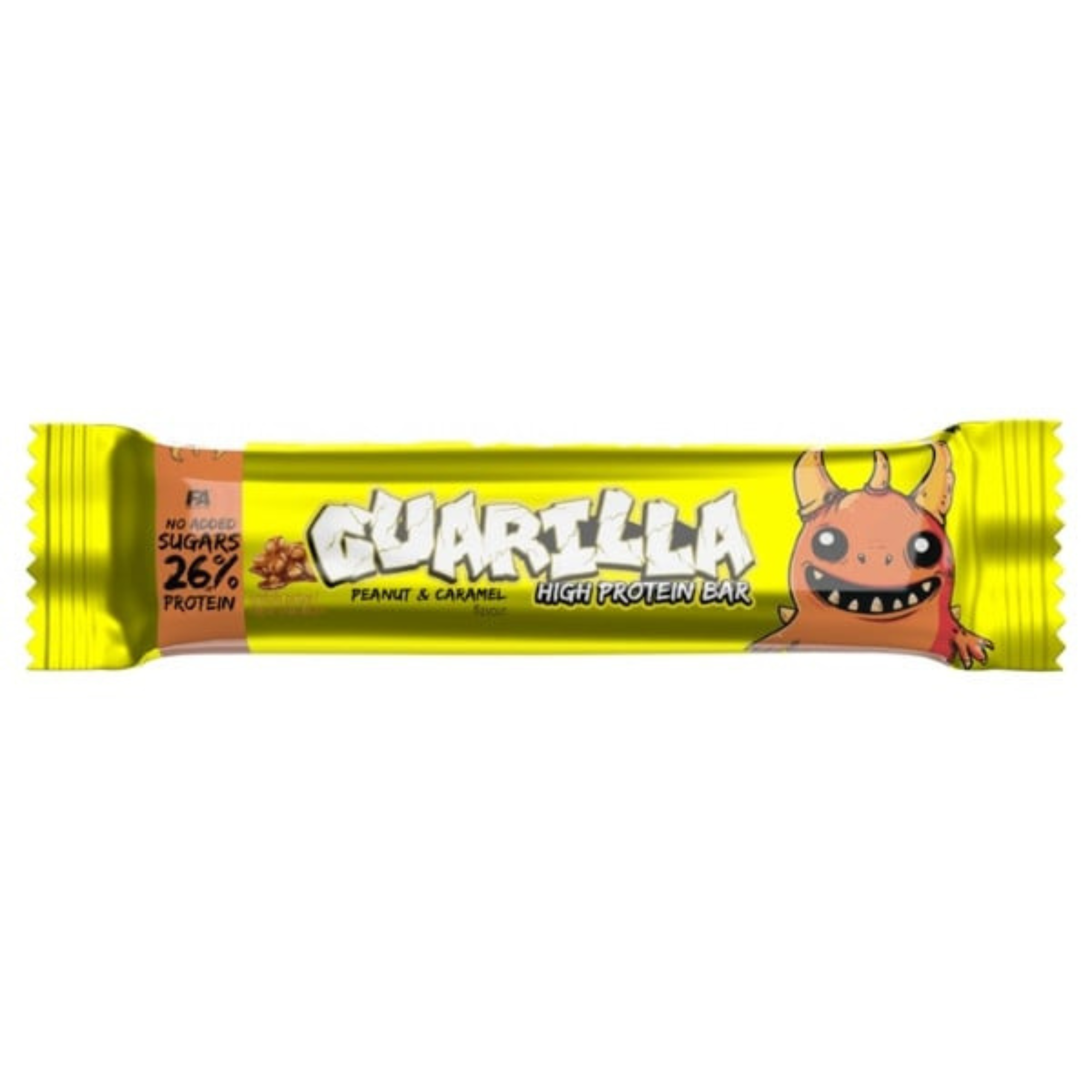 FITNESS AUTHORITY - Guarilla High Protein Bar - 12x 49g - Peanut Caramel - WYPRZEDAŻ - 30-04