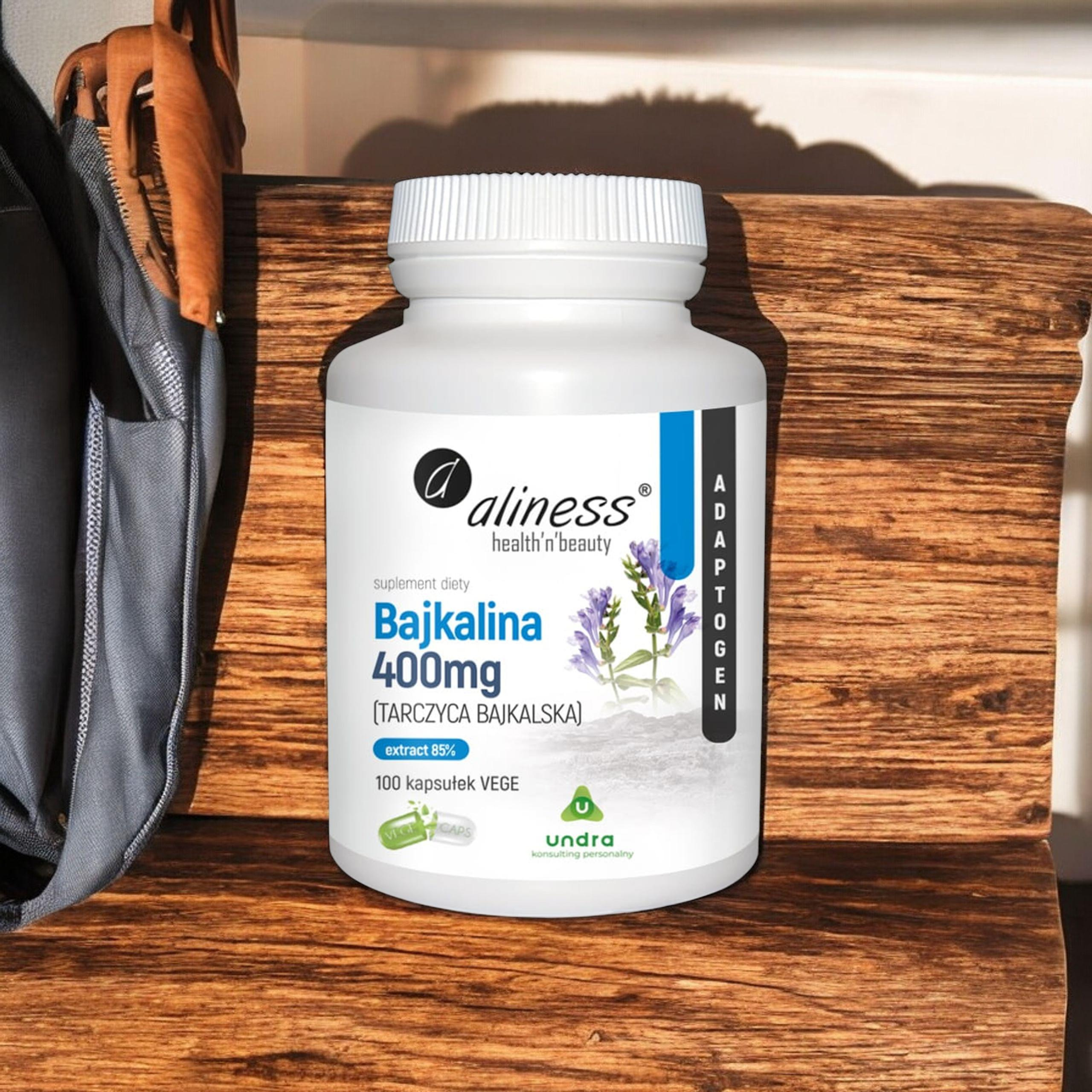 ALINESS Bajkalina 400 mg Tarczyca Bajkalska - 2x 100vcaps