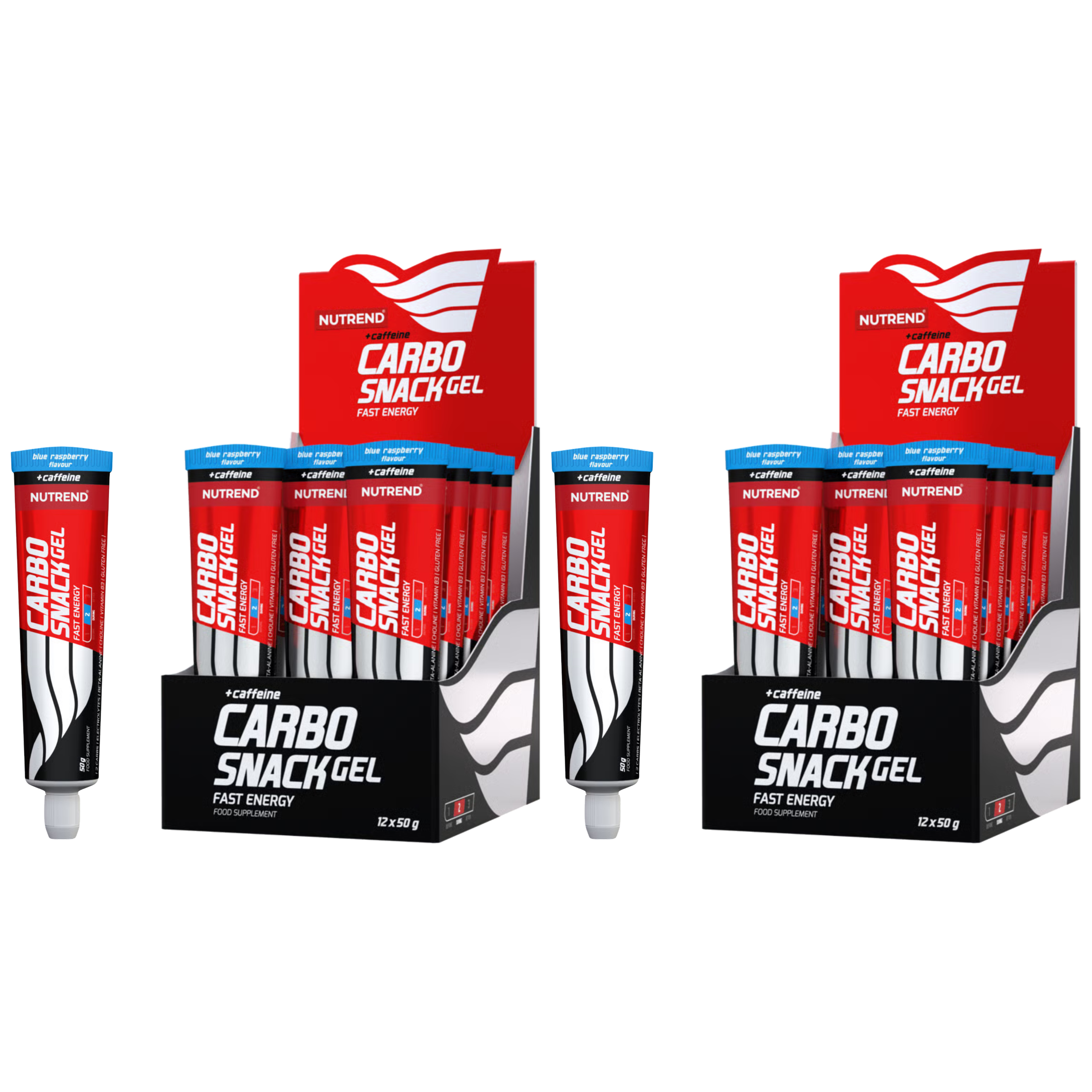 NUTREND - Carbosnack with Caffeine - 12x 2x 50g