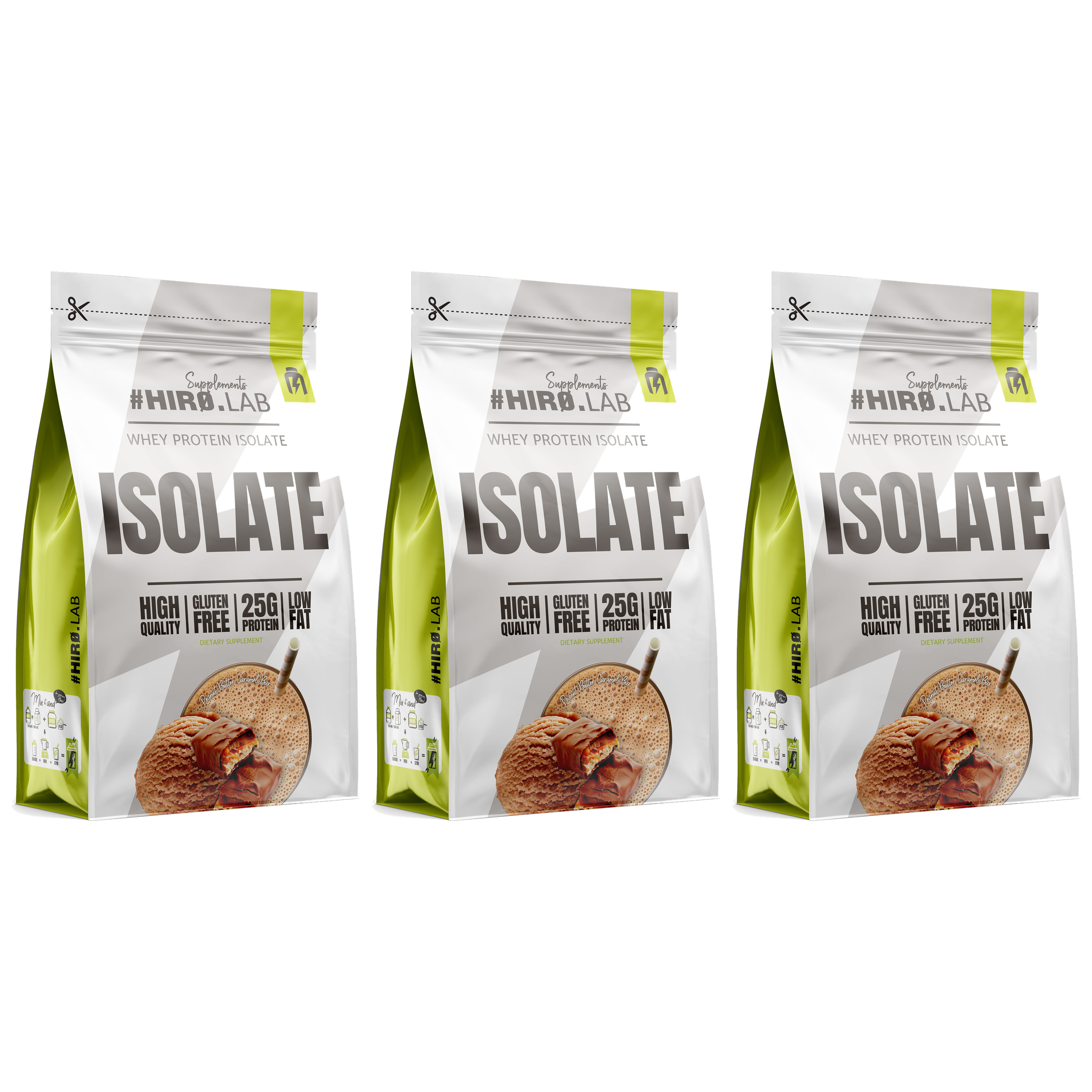 HIRO.LAB Whey Protein Isolate - 3x 700g