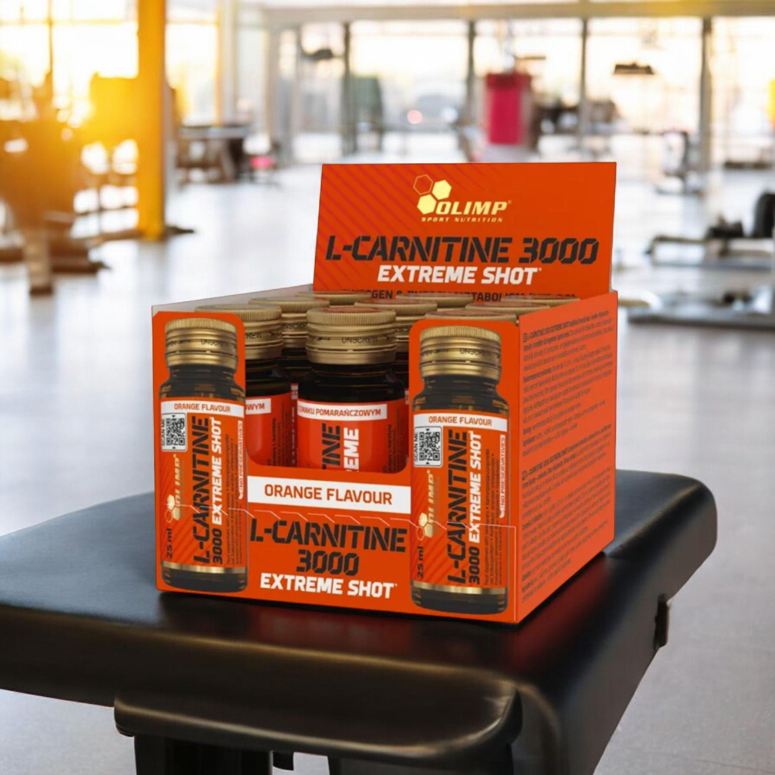 OLIMP - L-Carnitine 3000 Extreme Shot - 9x 3x 25ml - Orange