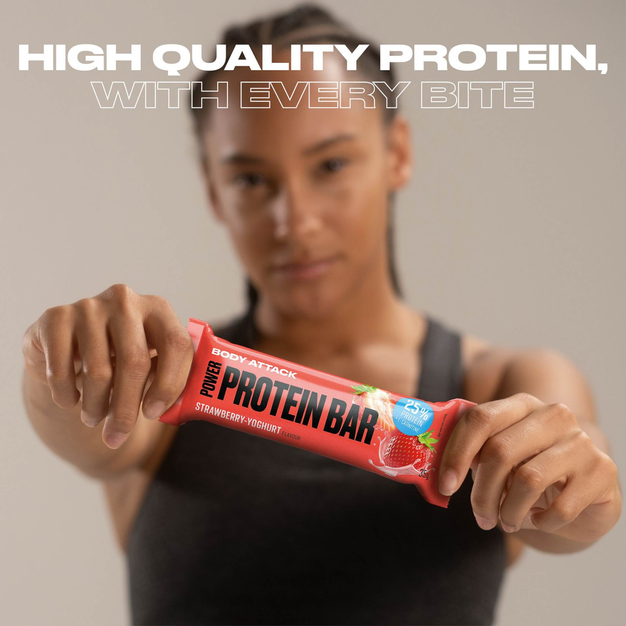 BODY ATTACK - Baton Power Protein Bar - 24x 35g