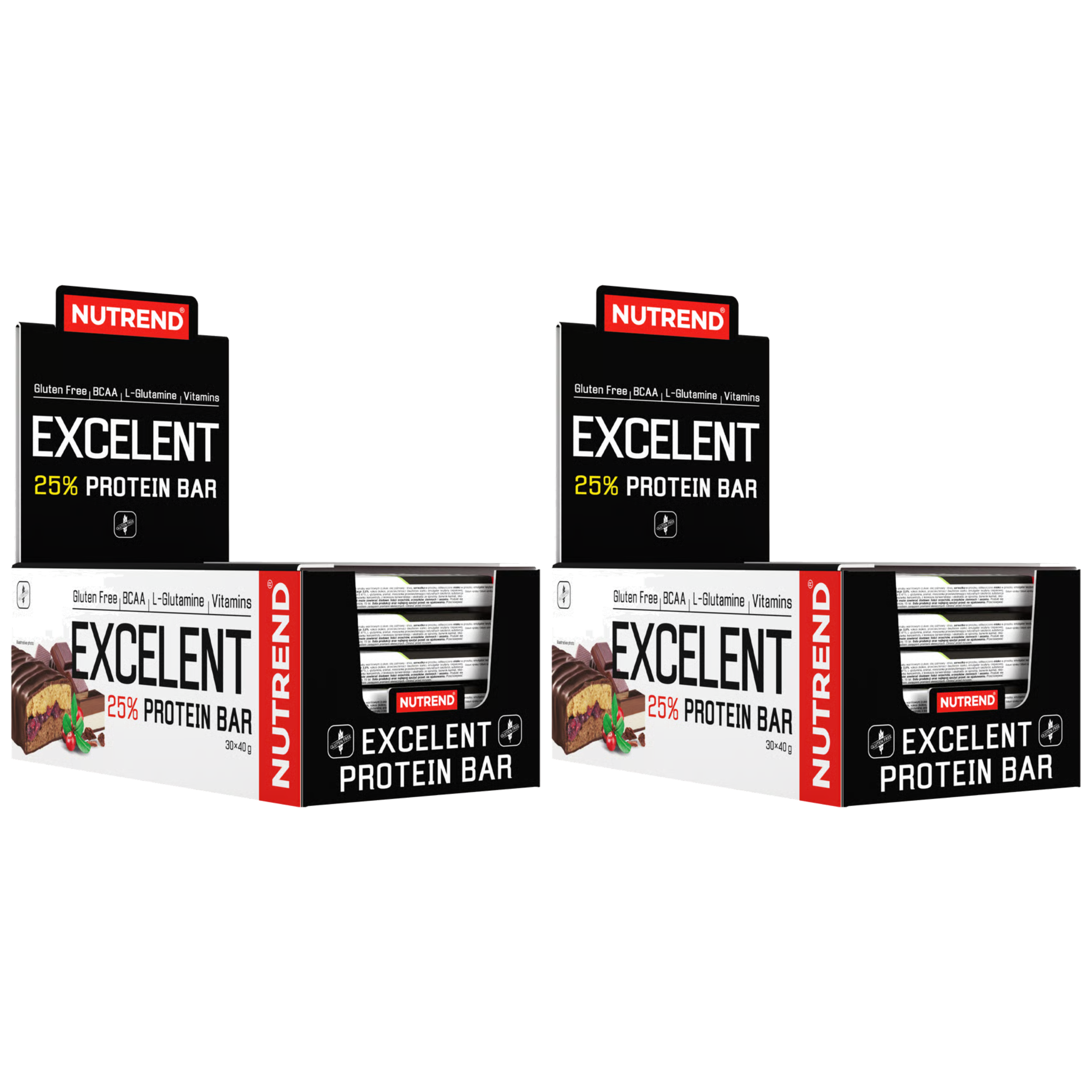 NUTREND - Excelent Protein Bar - 30x 2x 40g 