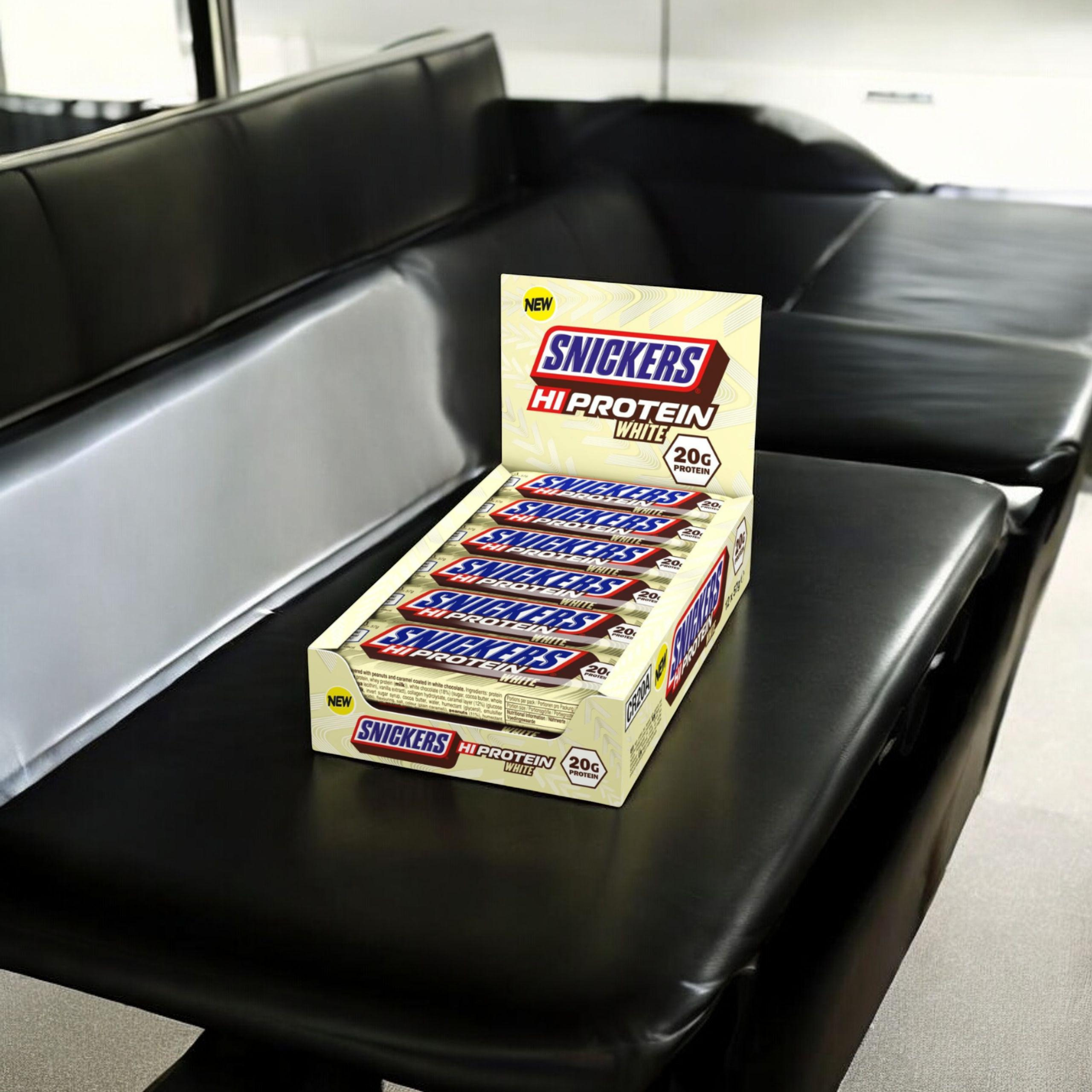 Mars - Baton Snickers HI Protein Low Sugar Bar - 12x 3x 45g - White