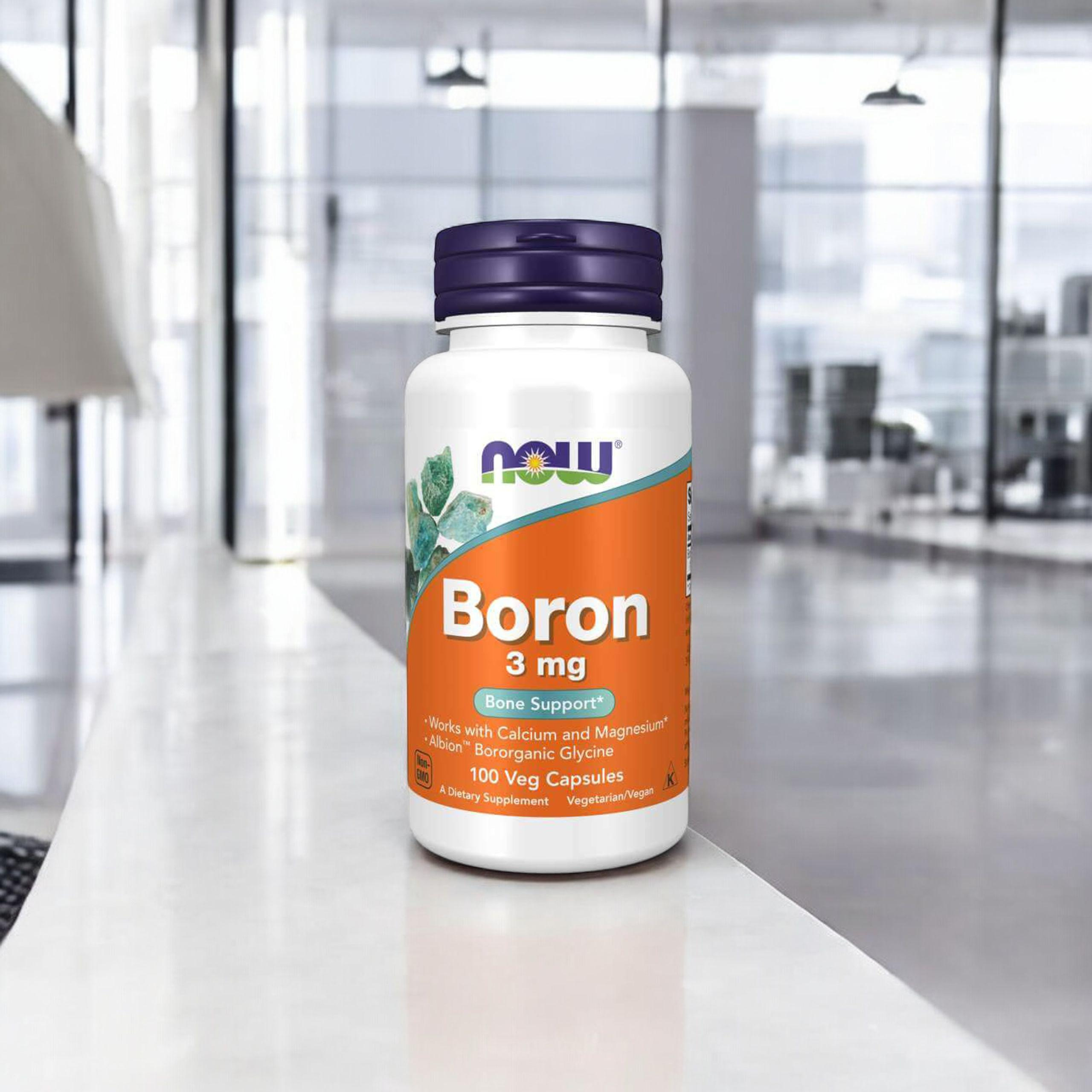 NOW Boron 3mg - 3x 100vcaps.