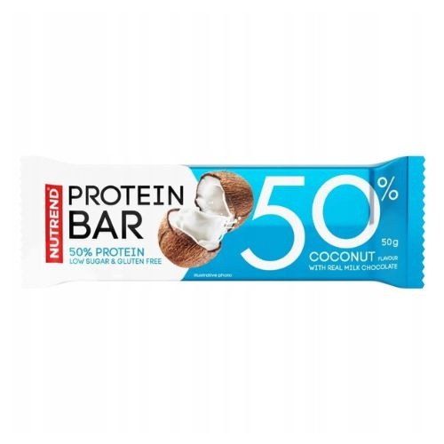 NUTREND - Protein Bar 50% - 50g - Coconut - WYPRZEDAŻ - 17-01