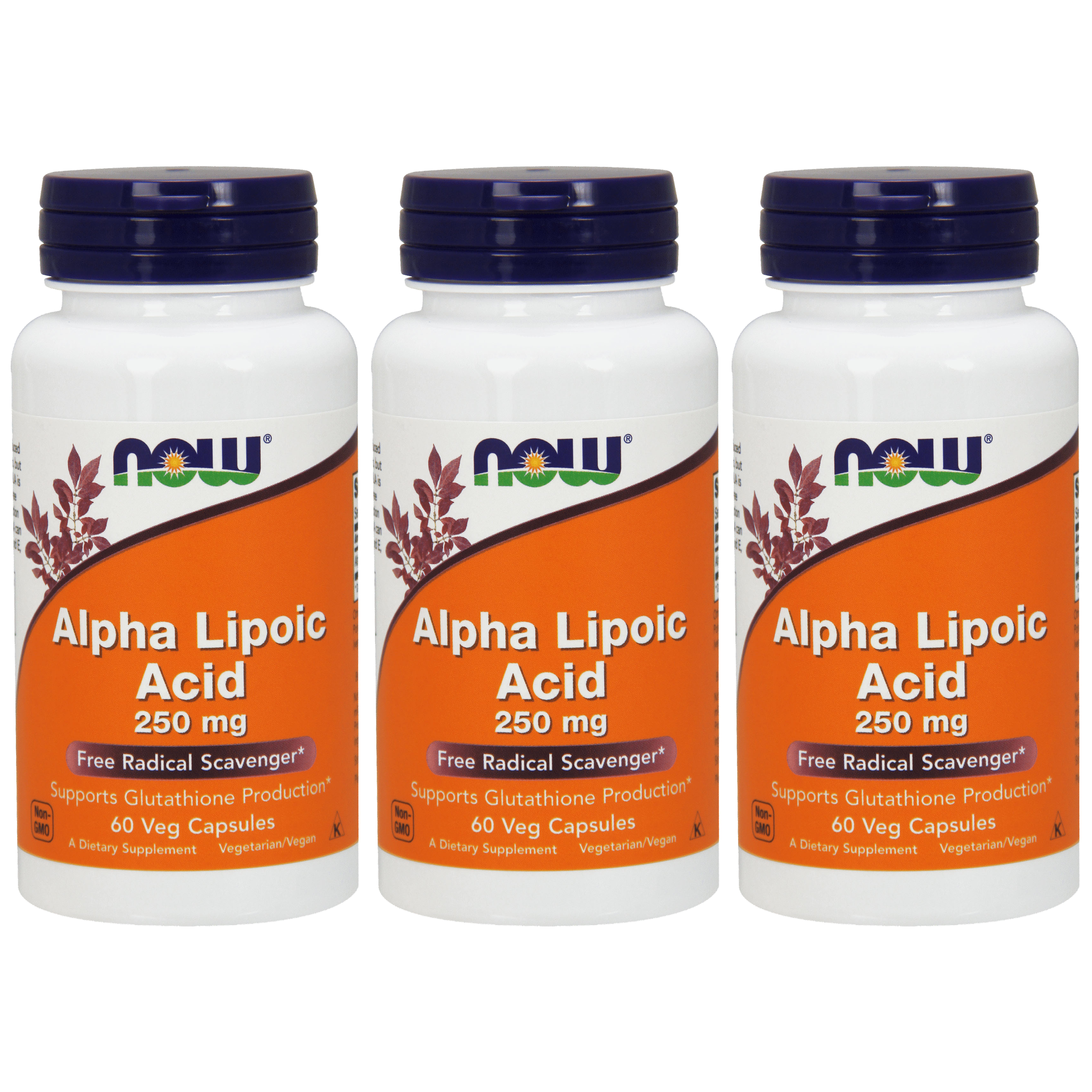 NOW Alpha Lipoic Acid 250mg - 3x 60vegcaps