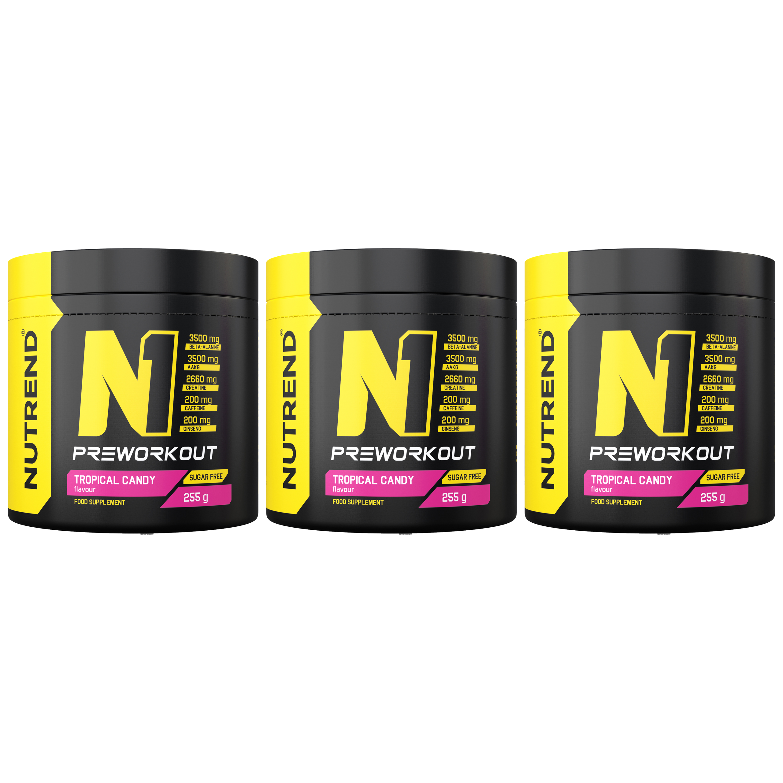 NUTREND N1 Pre Workout - 3x 255g