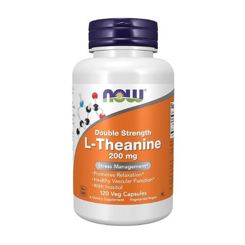 NOW - L-Theanine 200mg - 2x 120vcaps.