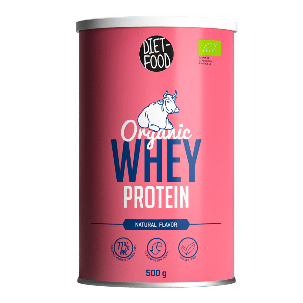 DIET FOOD Organic Whey Protein - 3x 500g
