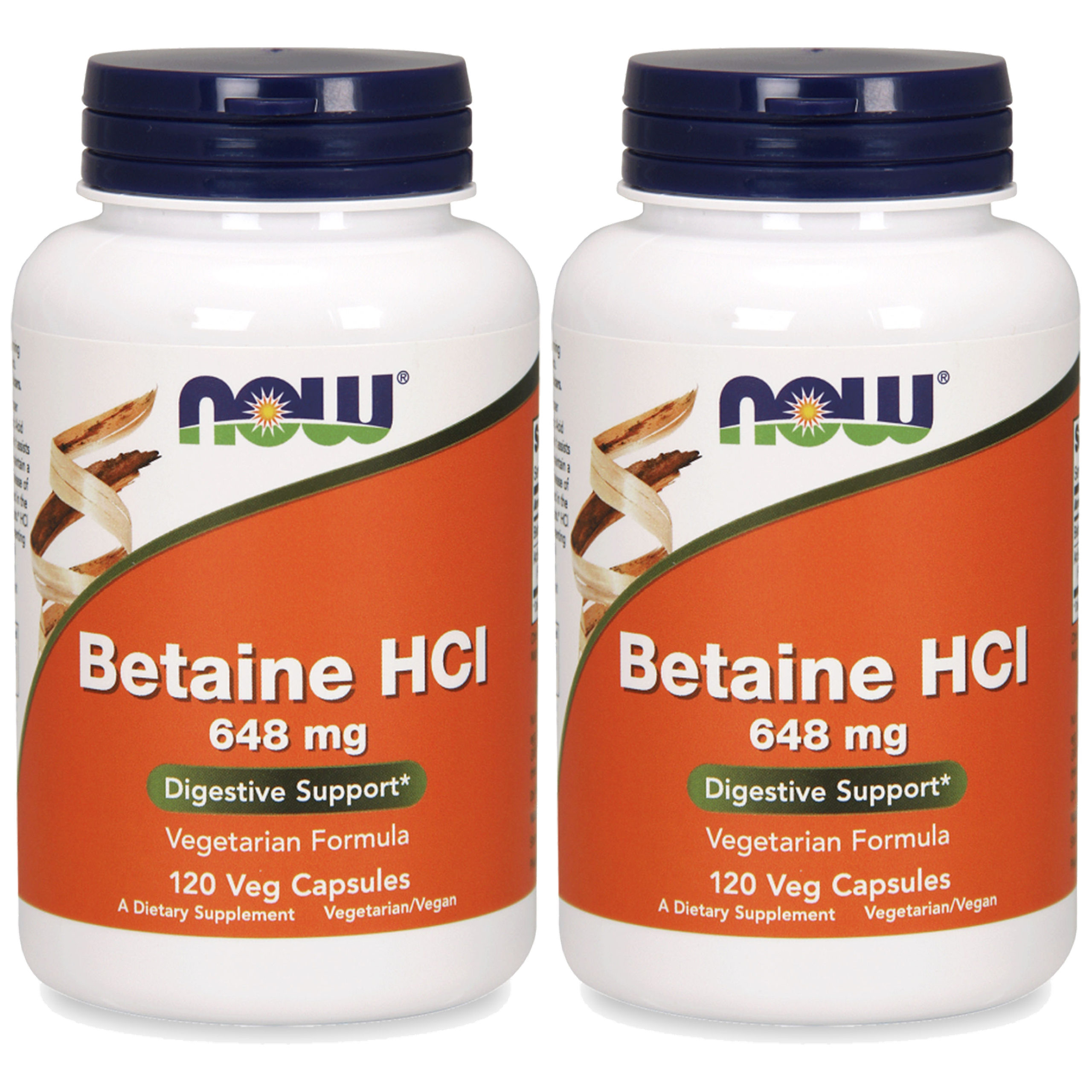 NOW Betaine HCI 648mg - 2x 120vcaps ( Betaina HCL )