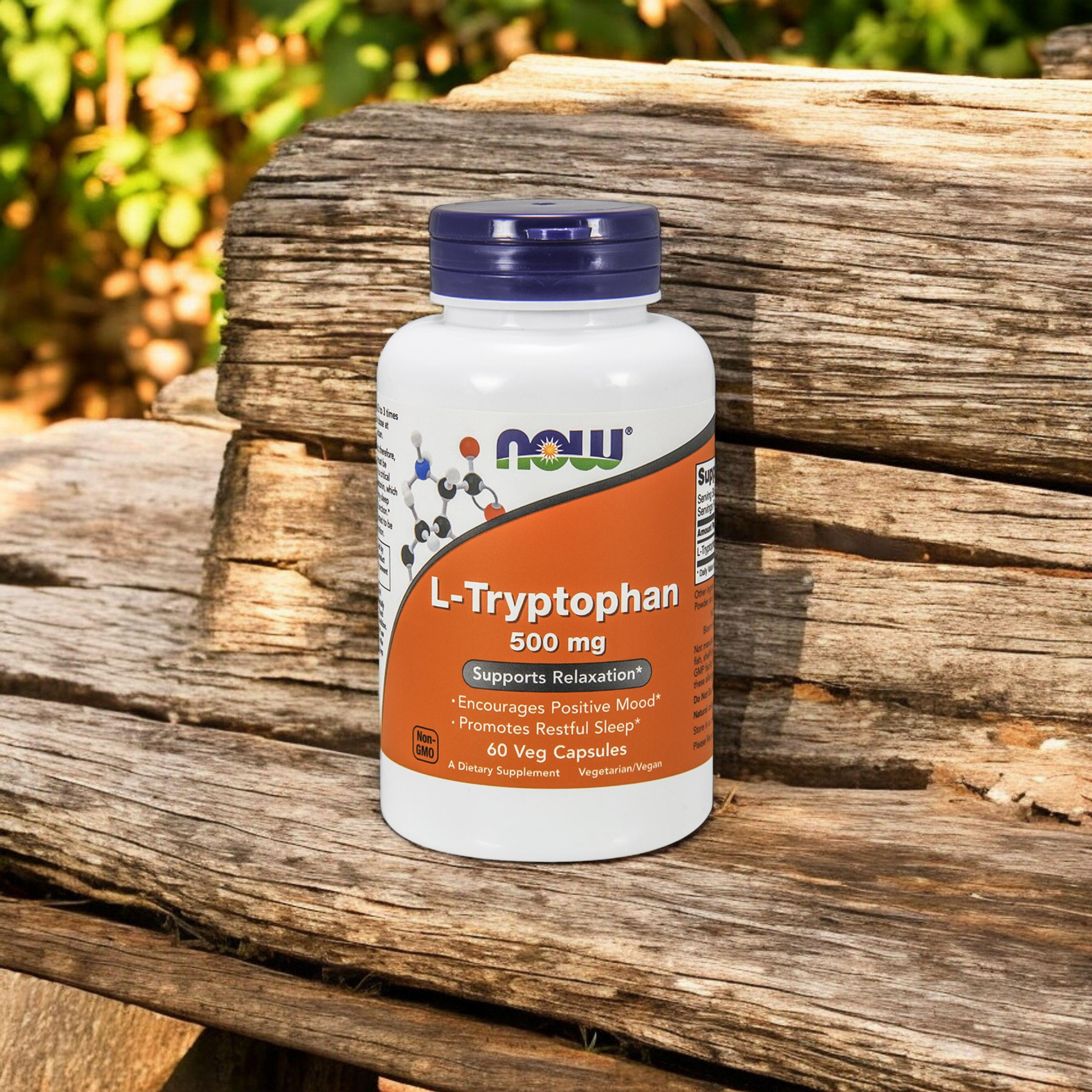 NOW L-Tryptophan 500mg - 3x 60vegcaps