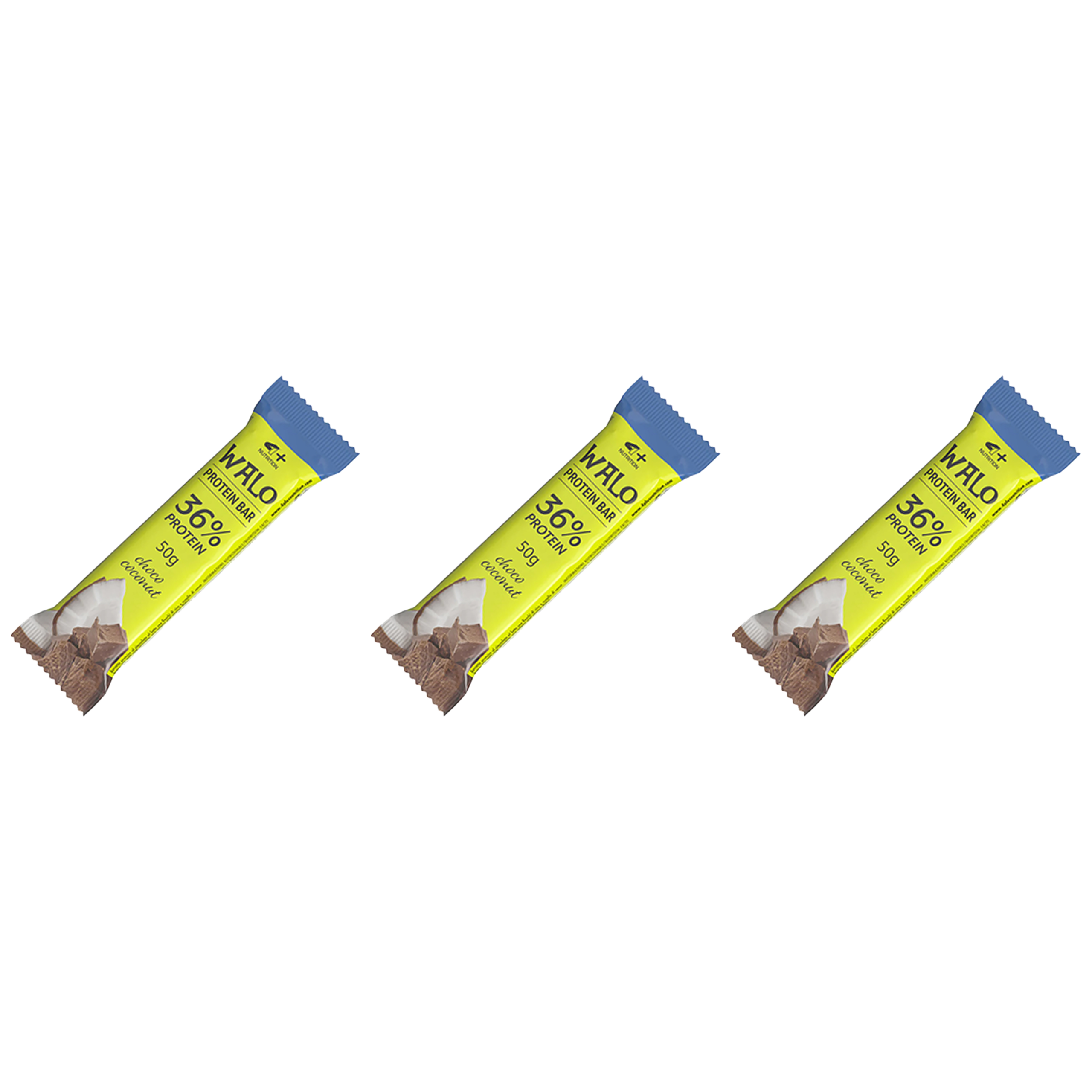 4+ NUTRITION Baton Walo Protein 36% CrockBar - 3x 50g