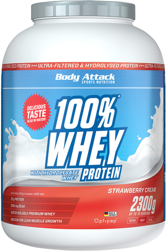 BODY ATTACK 100% Whey Protein - 3x 2300g