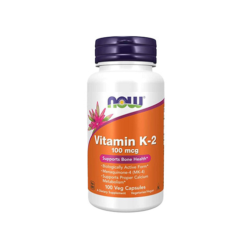 NOW Vitamin K-2 100mcg - 2x 100vegcaps