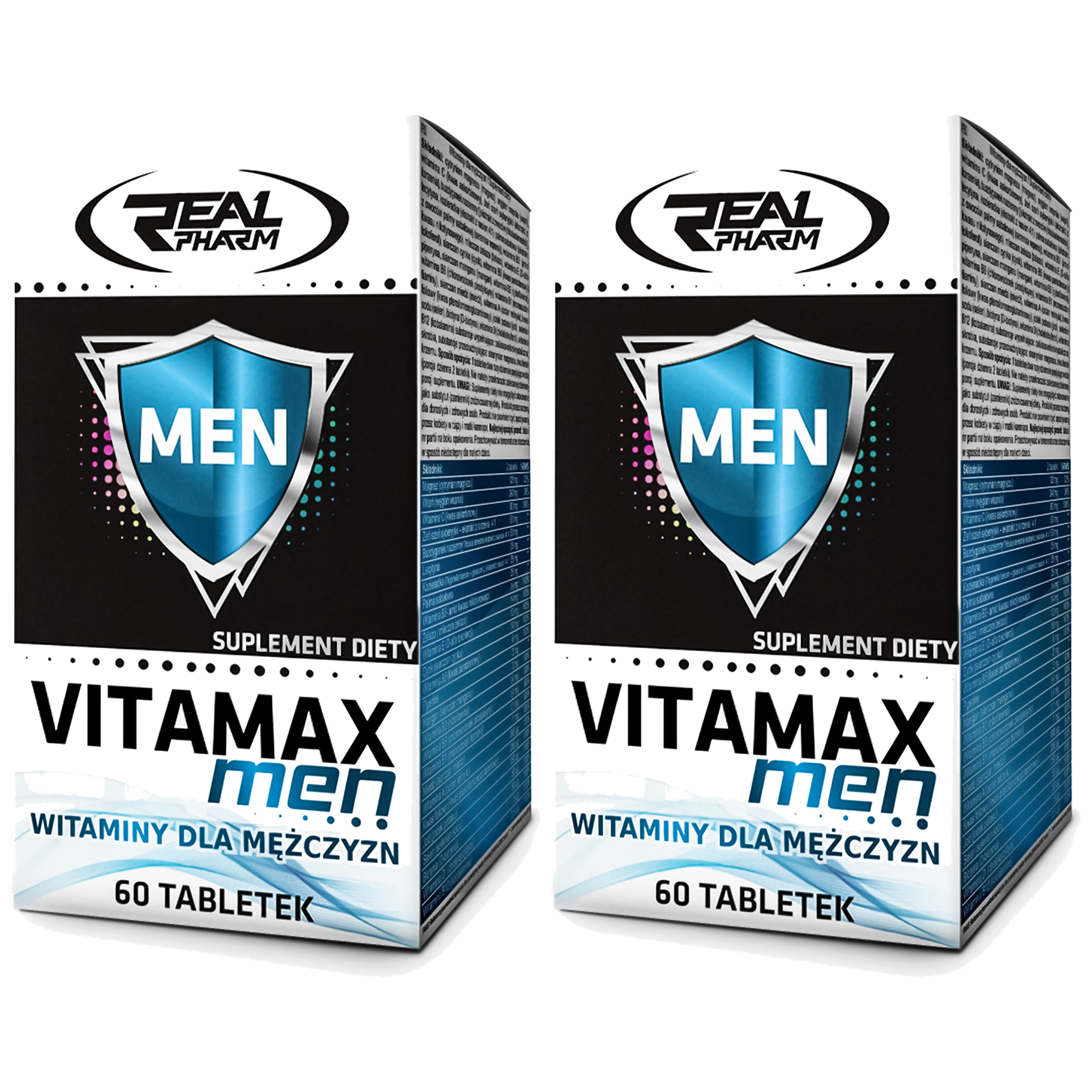 REAL PHARM Vitamax Men - 2x 60tabs
