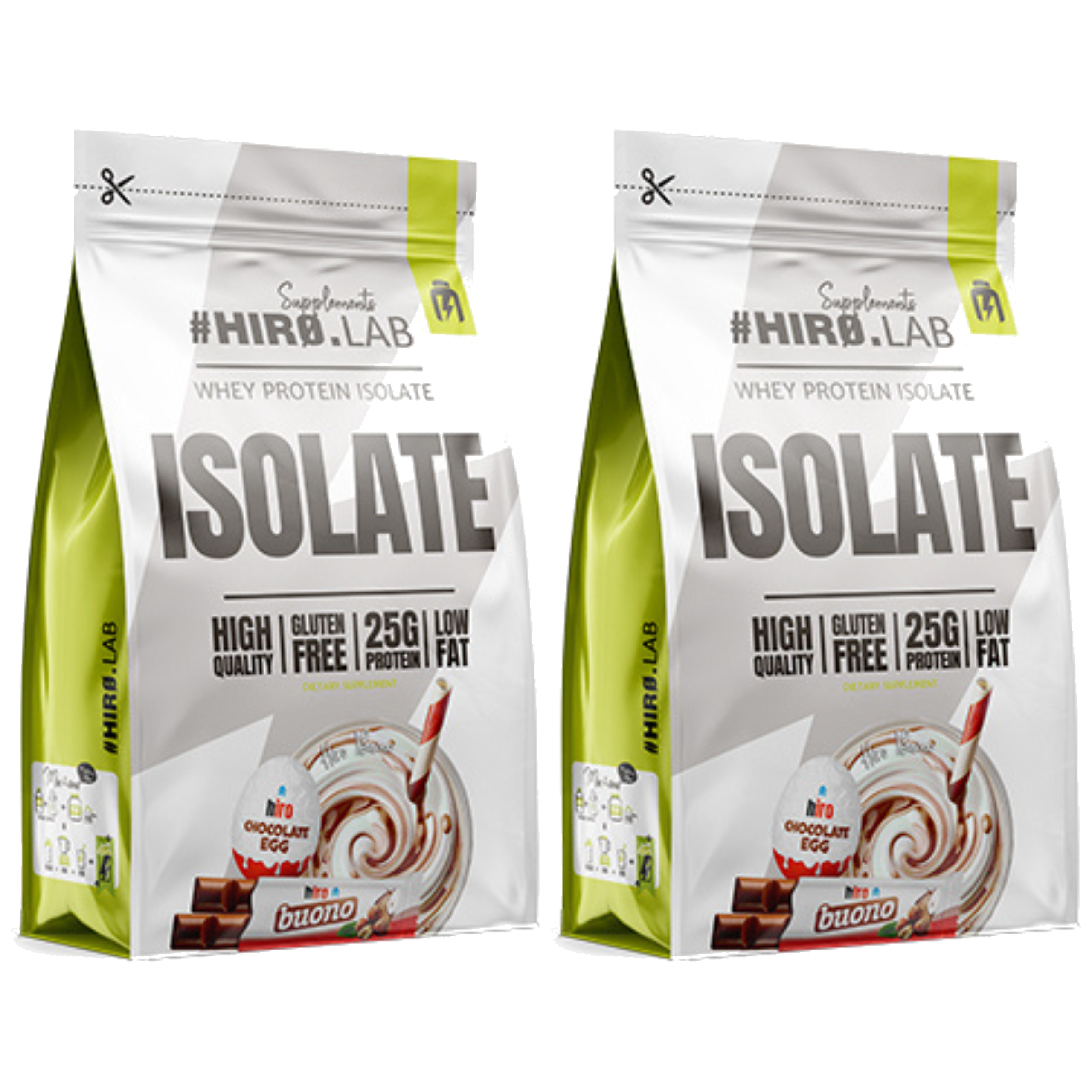 HIRO.LAB - Whey Protein Isolate - 2x 700g - Buono