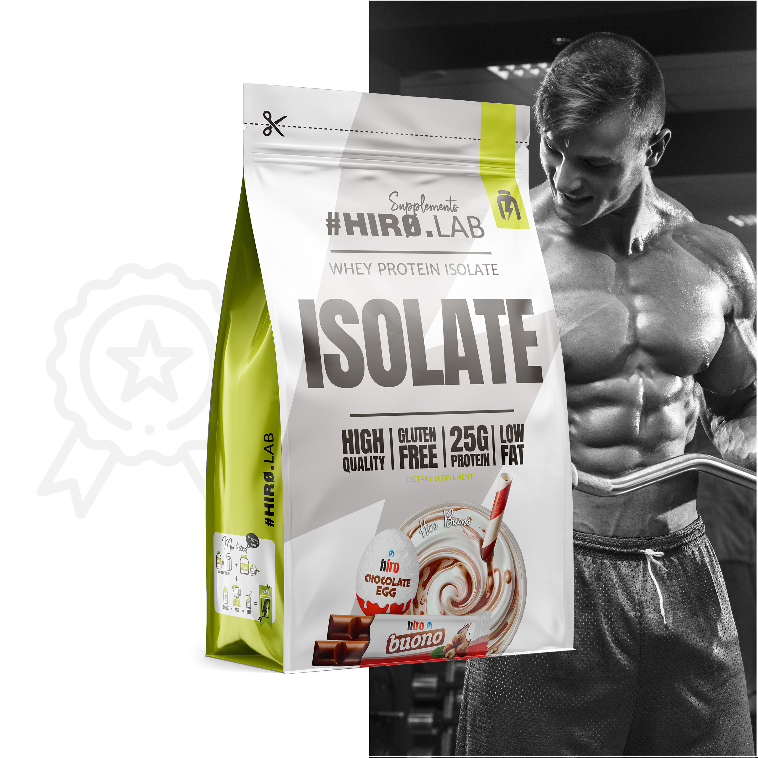 HIRO.LAB - Whey Protein Isolate - 2x 700g - Buono