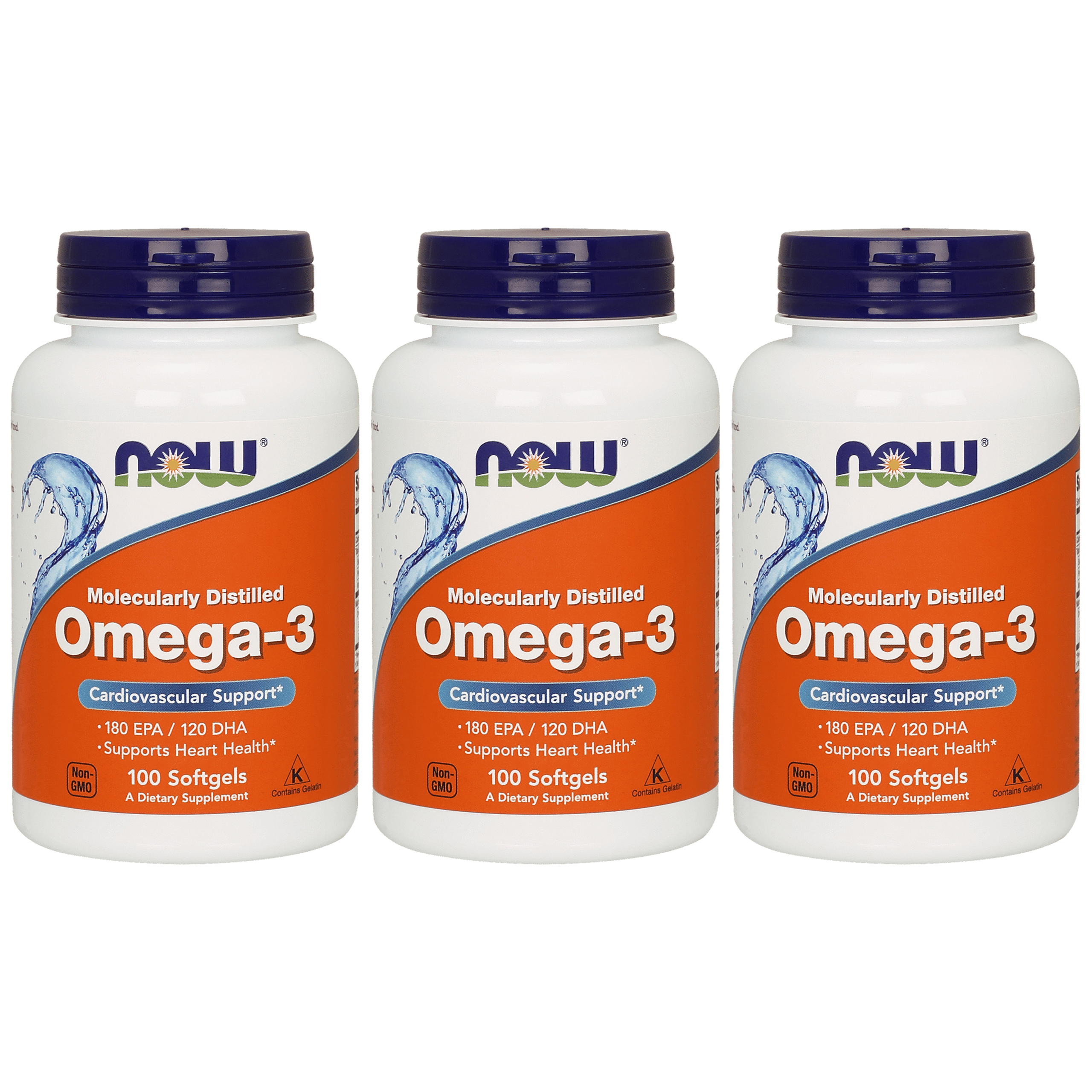 NOW Omega-3 - 3x 100soft gels