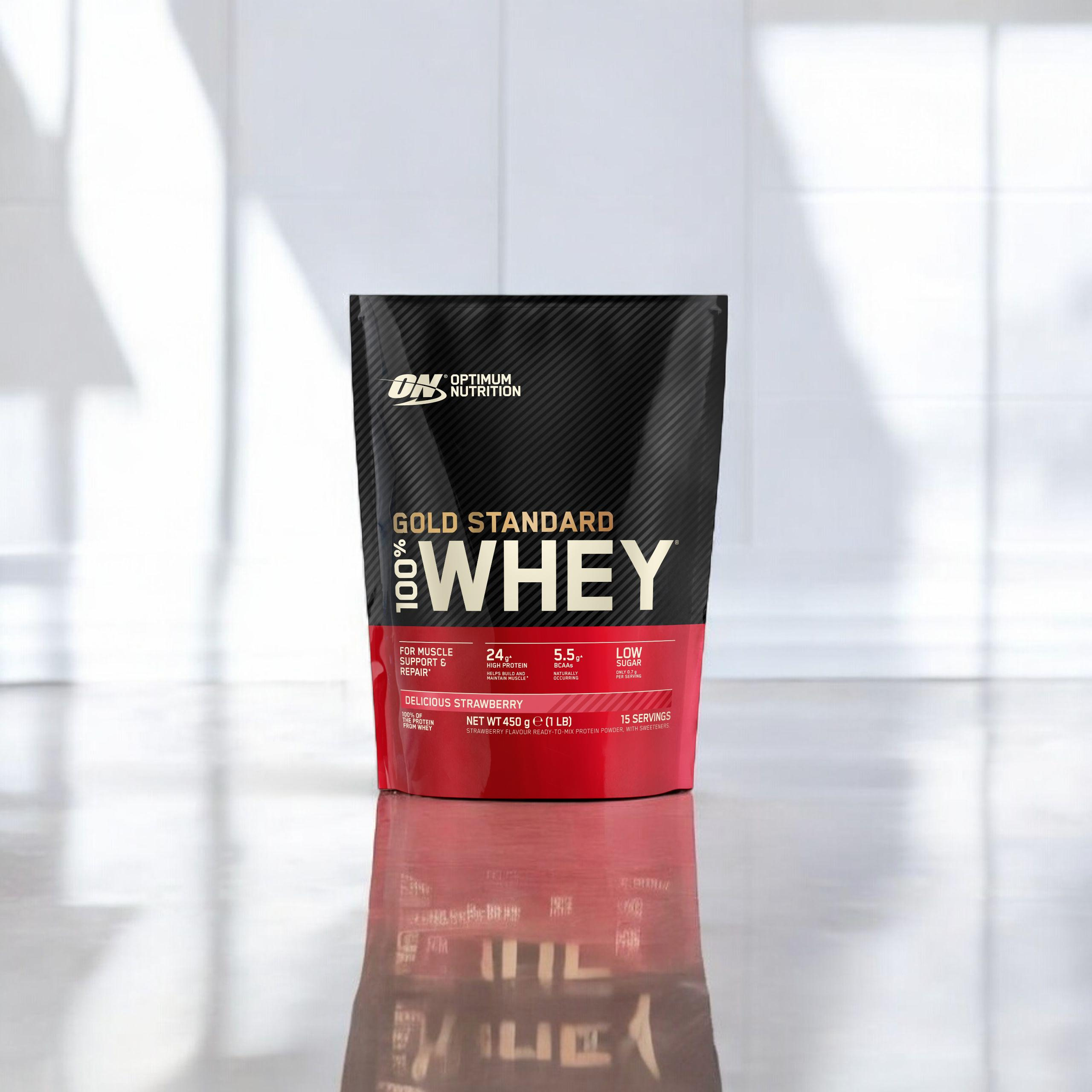 OPTIMUM NUTRITION 100% Whey Gold Standard Bag - 3x 450g
