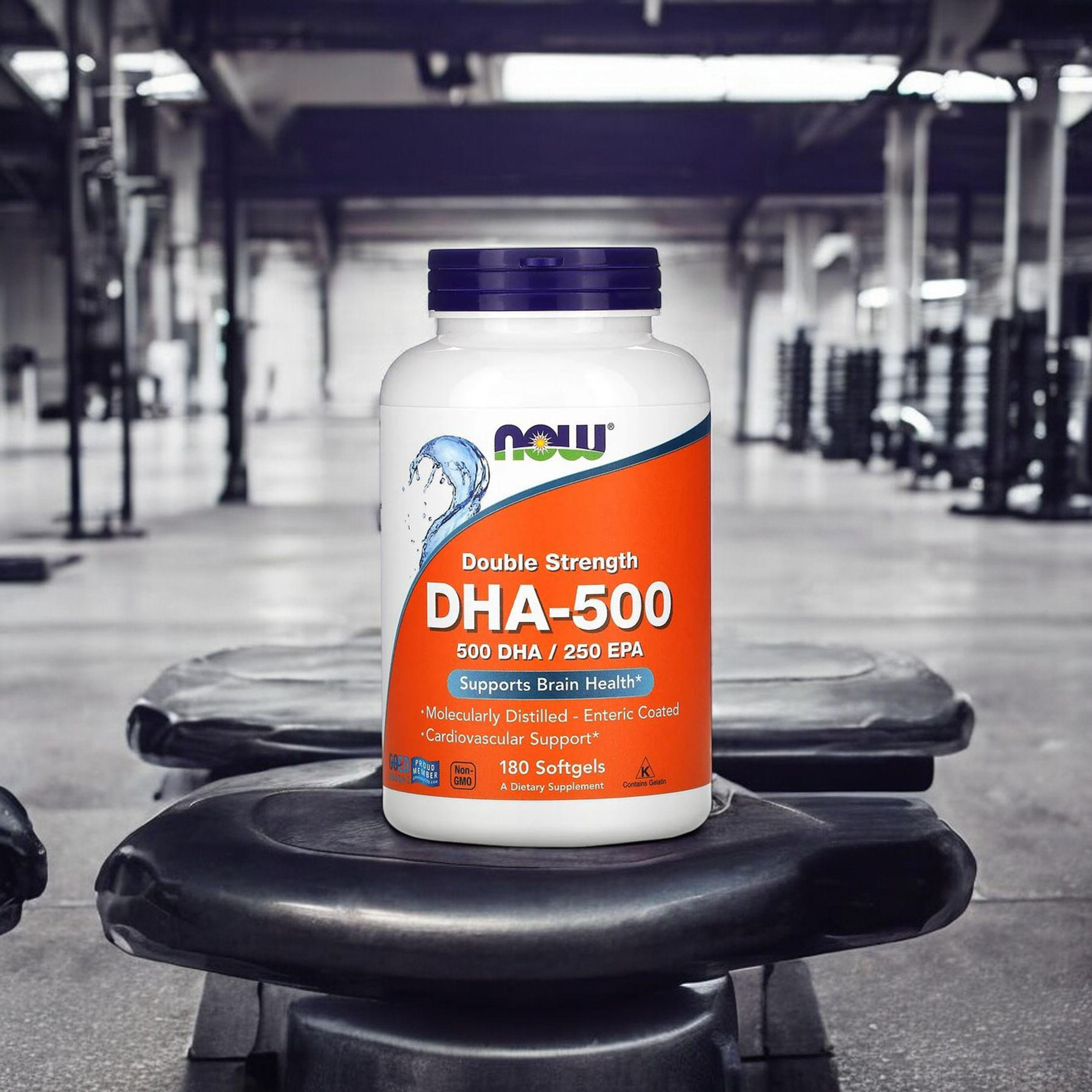 NOW DHA 500mg - 3x 180softgels