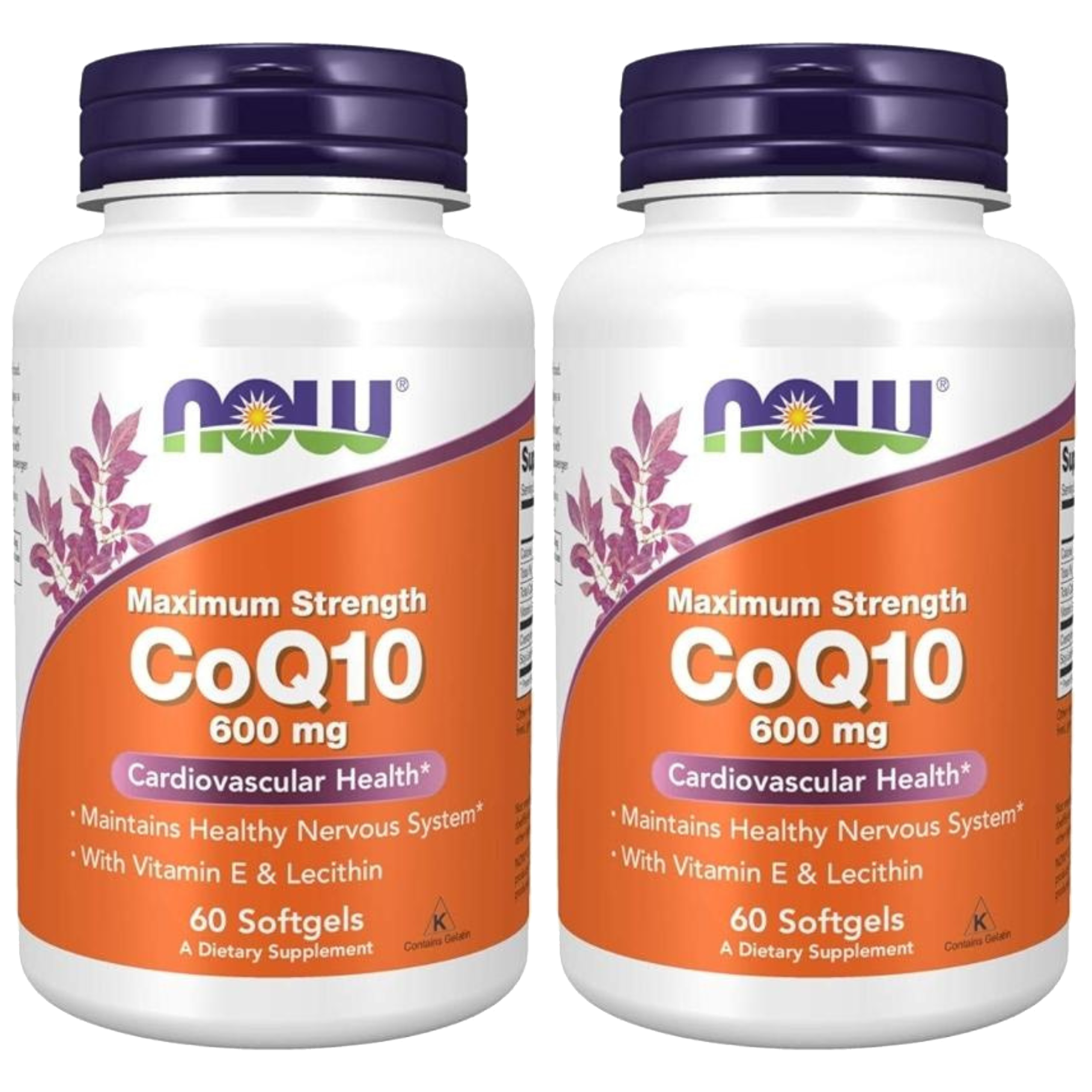 NOW - CoQ10 600mg - 2x 60softgels