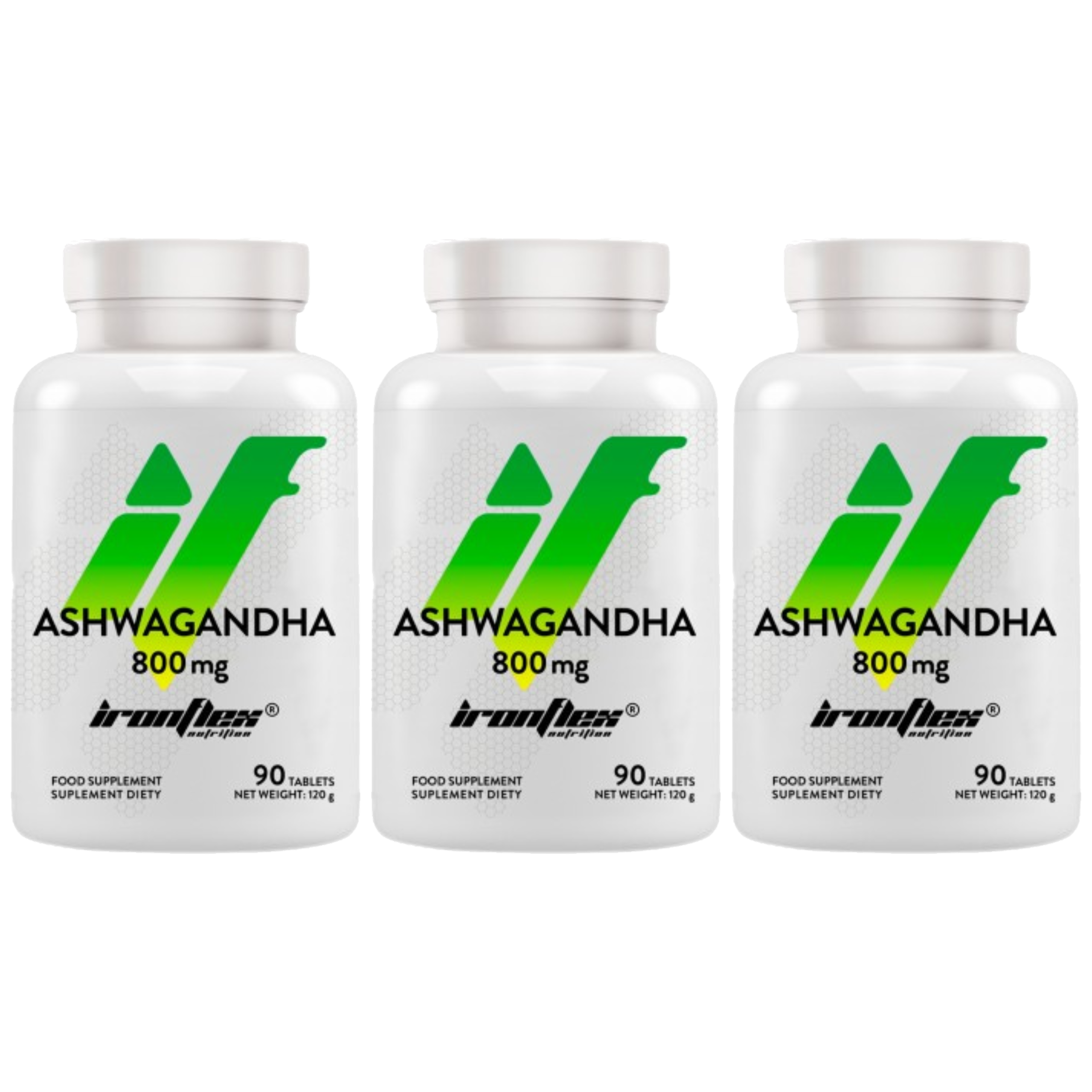 IRONFLEX - Ashwagandha 800mg - 3x 90tabs.
