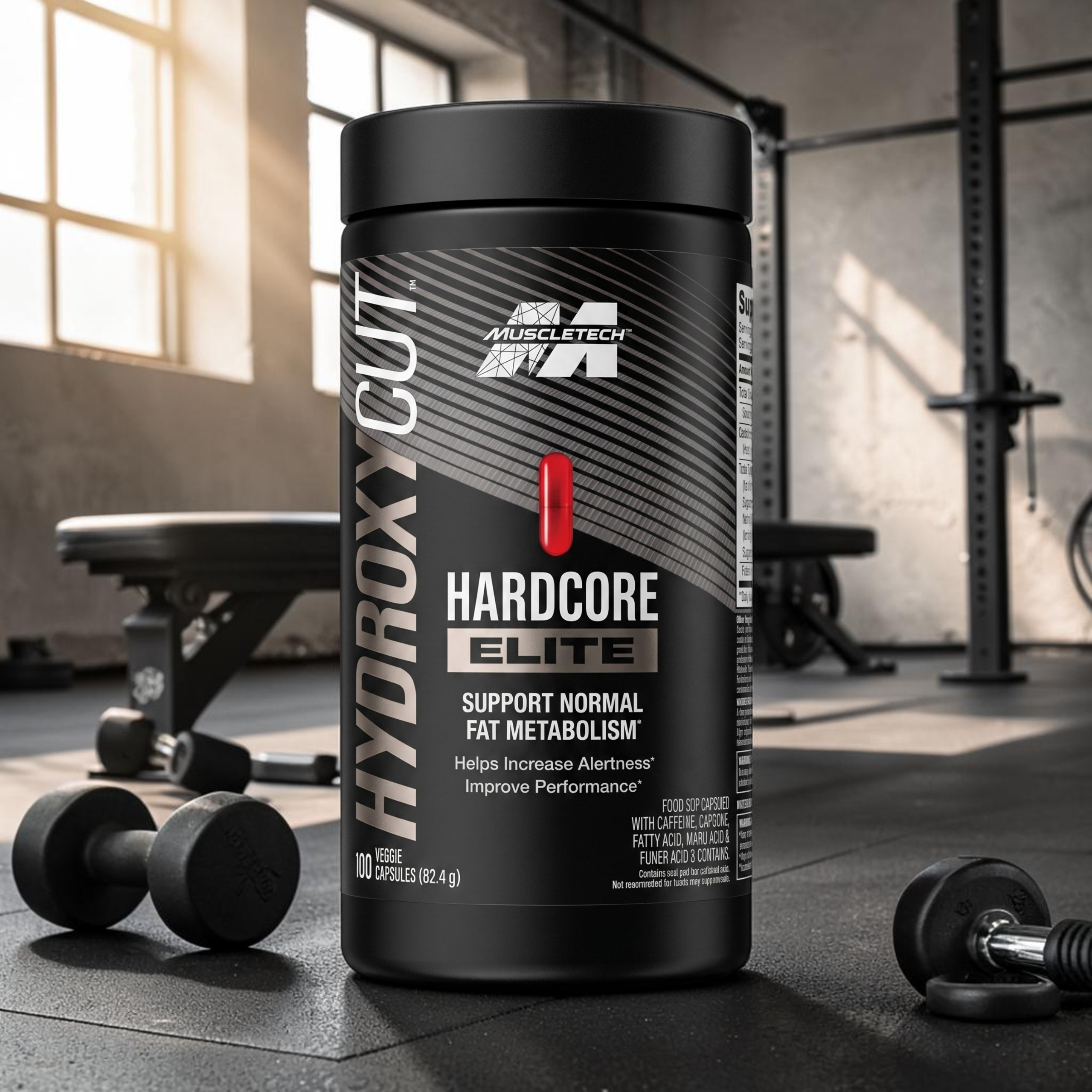 MUSCLE TECH - Hydroxycut Hardcore Elite - 2x 100vcaps.