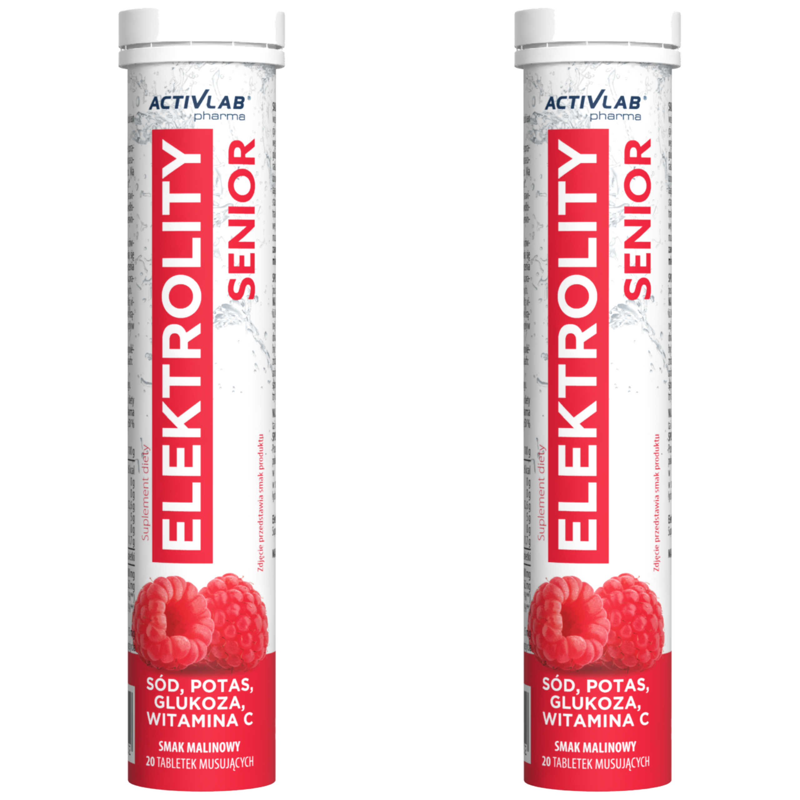 ACTIVLAB PHARMA - Elektrolity Senior - 20tabs - 2x Raspberry