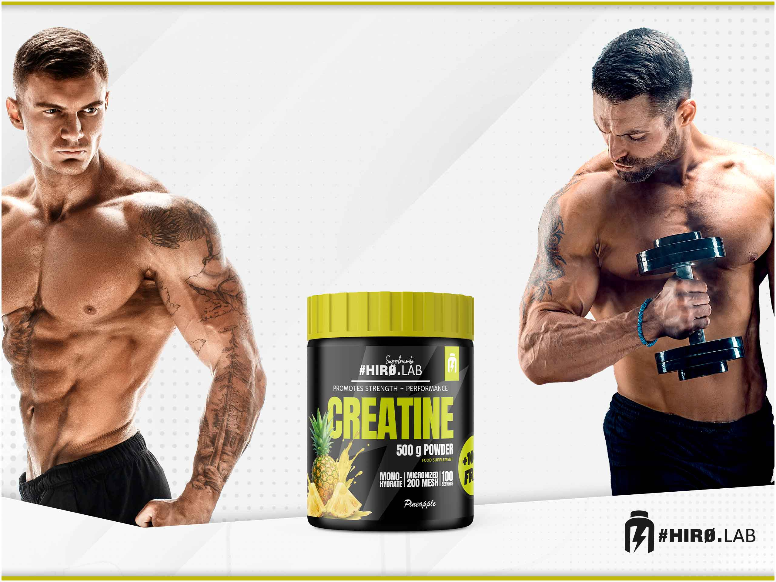 HIRO.LAB Creatine - 3x 500g + 100g FREE