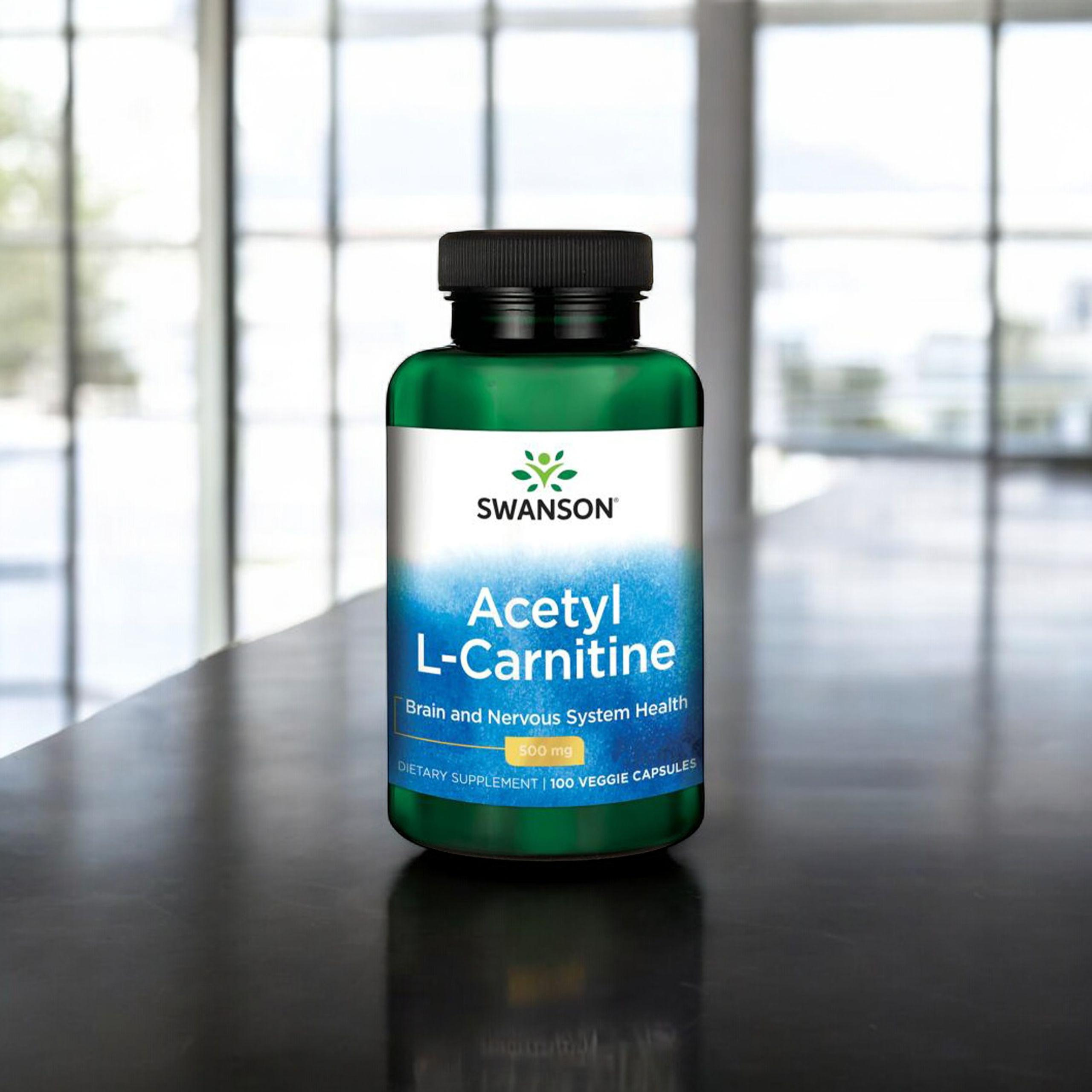SWANSON Acetyl L-Carnitine 500mg - 2x 100vcaps. - Acetyl L-Karnityna