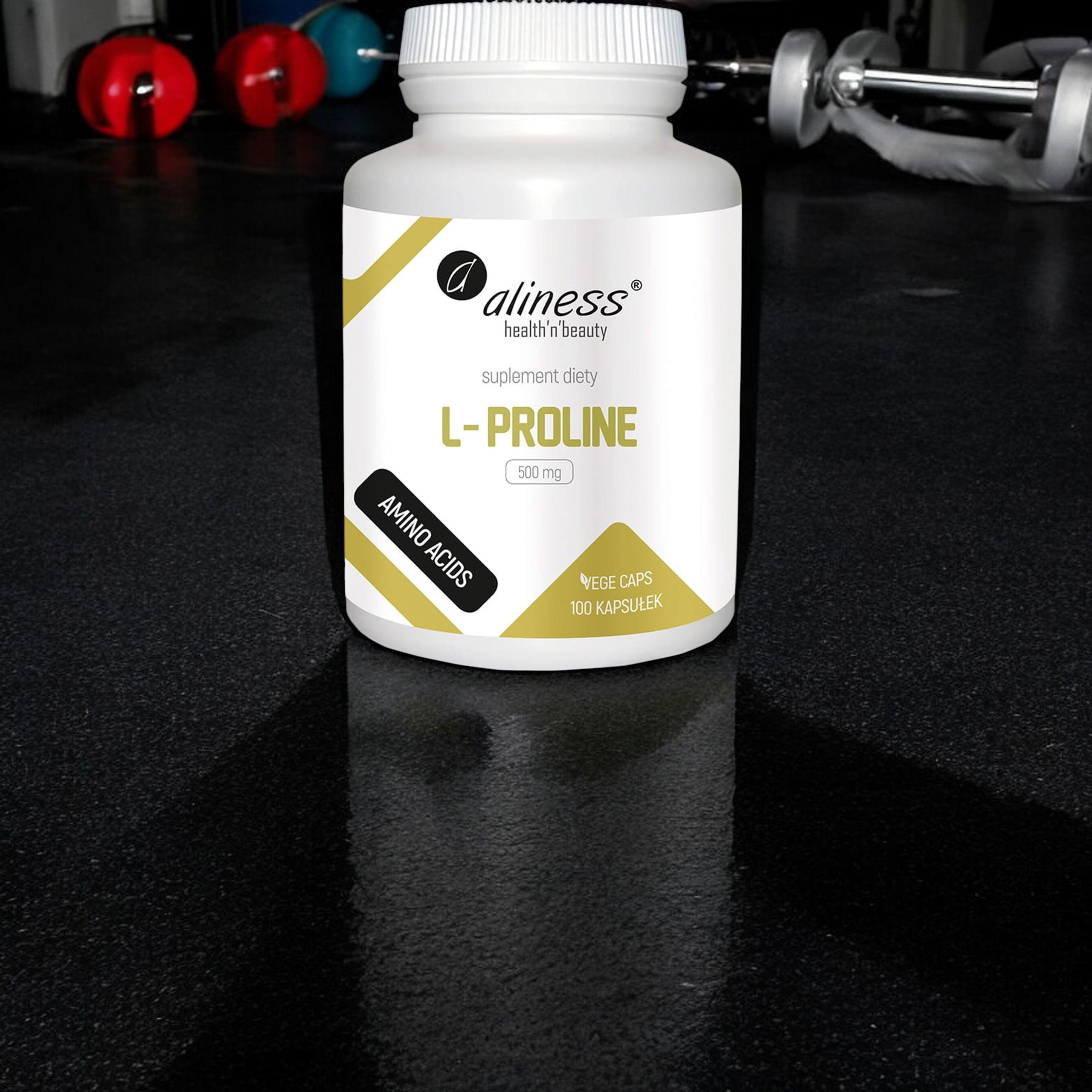 ALINESS - L-Proline 500mg - 3x 100vcaps.