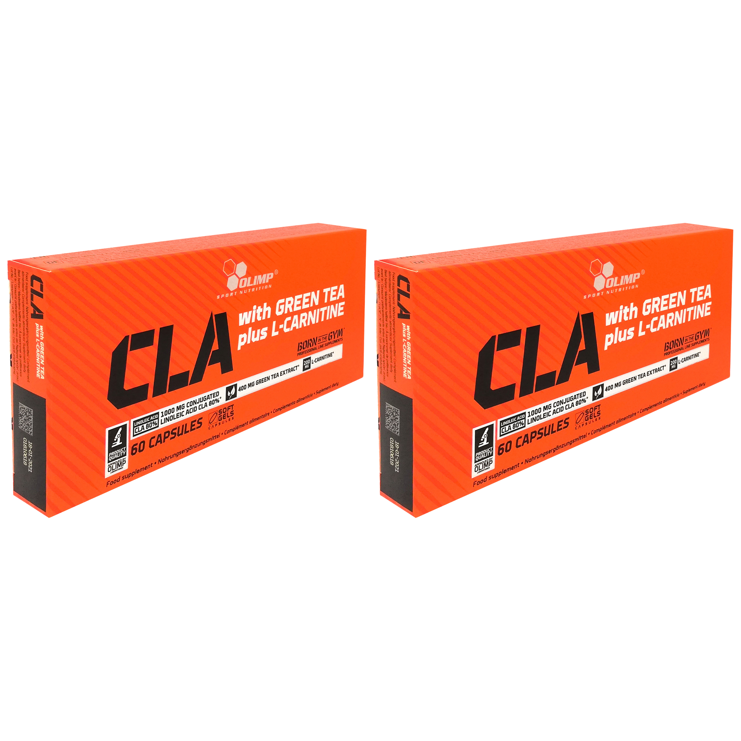 OLIMP CLA+ Green Tea+ L-Carnitine Sport Edition - 2x 60caps