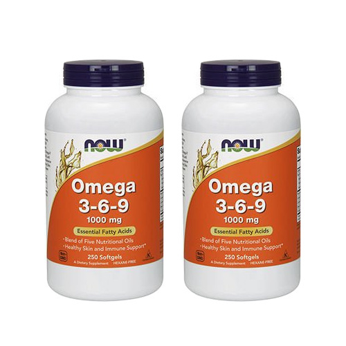 NOW Omega-3-6-9 1000mg - 2x 250softgels