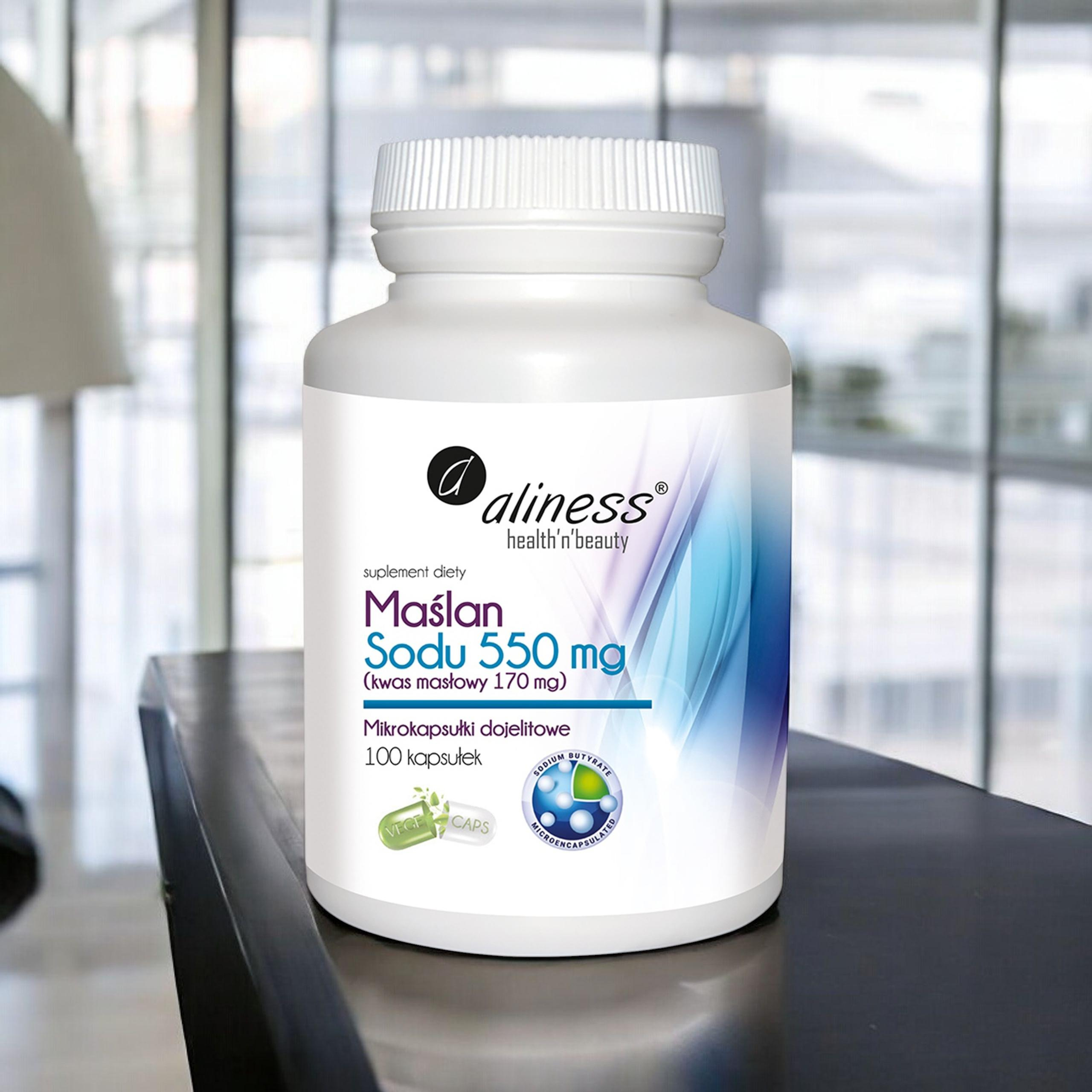 ALINESS Maślan Sodu 550mg - 100caps