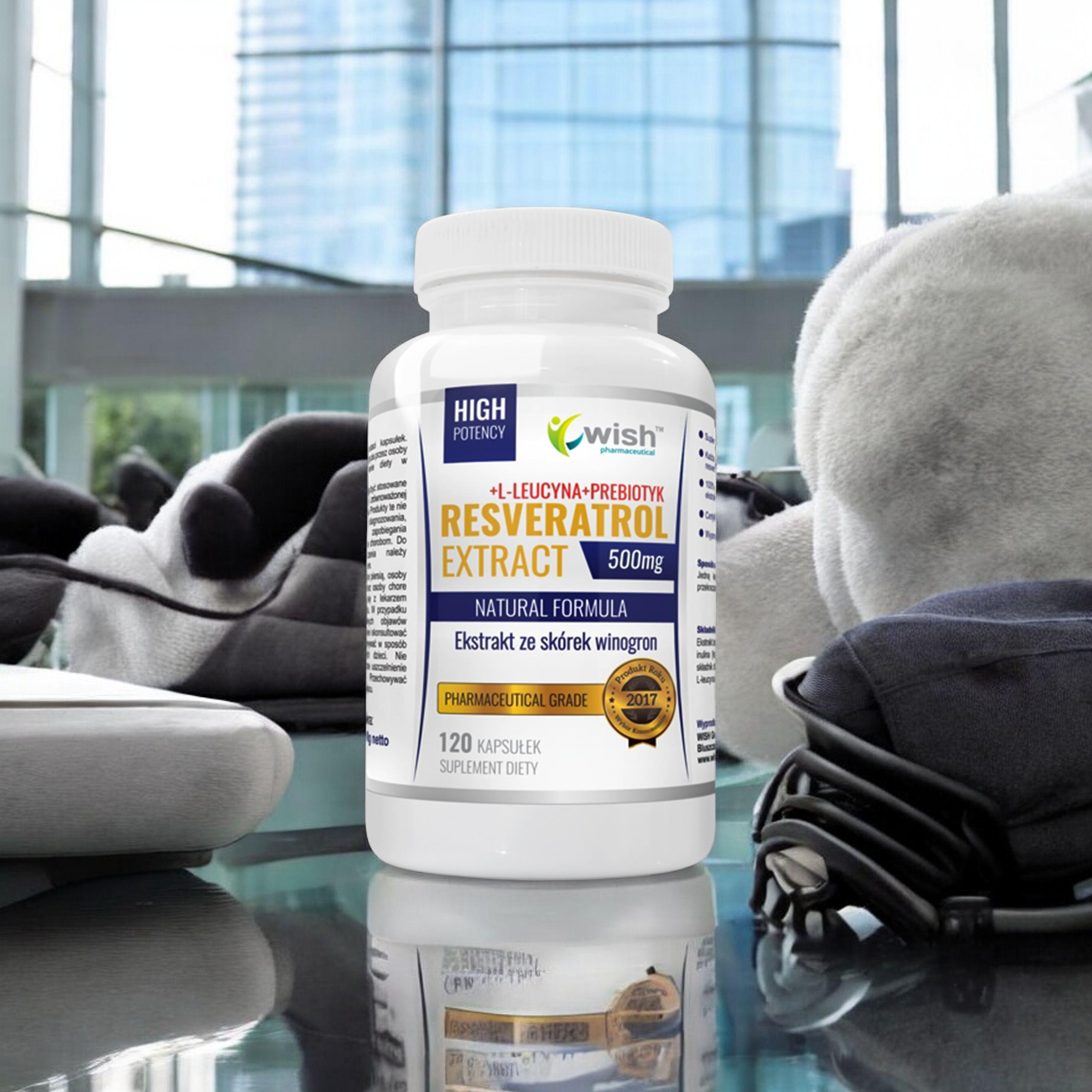 WISH Pharmaceutical Resveratrol Extract 500mg - 120caps