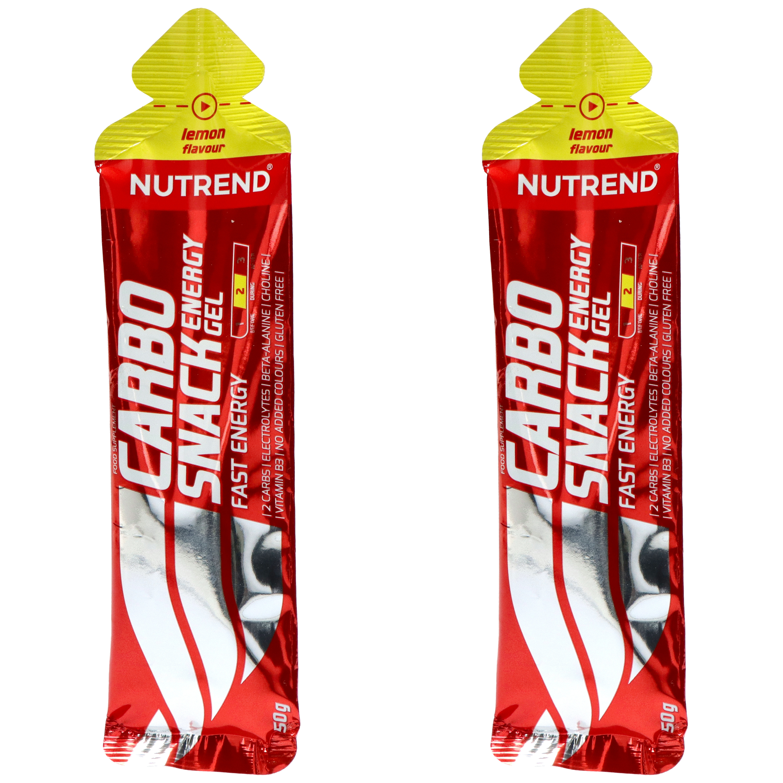 NUTREND Carbosnack - 2x 50g - Lemon