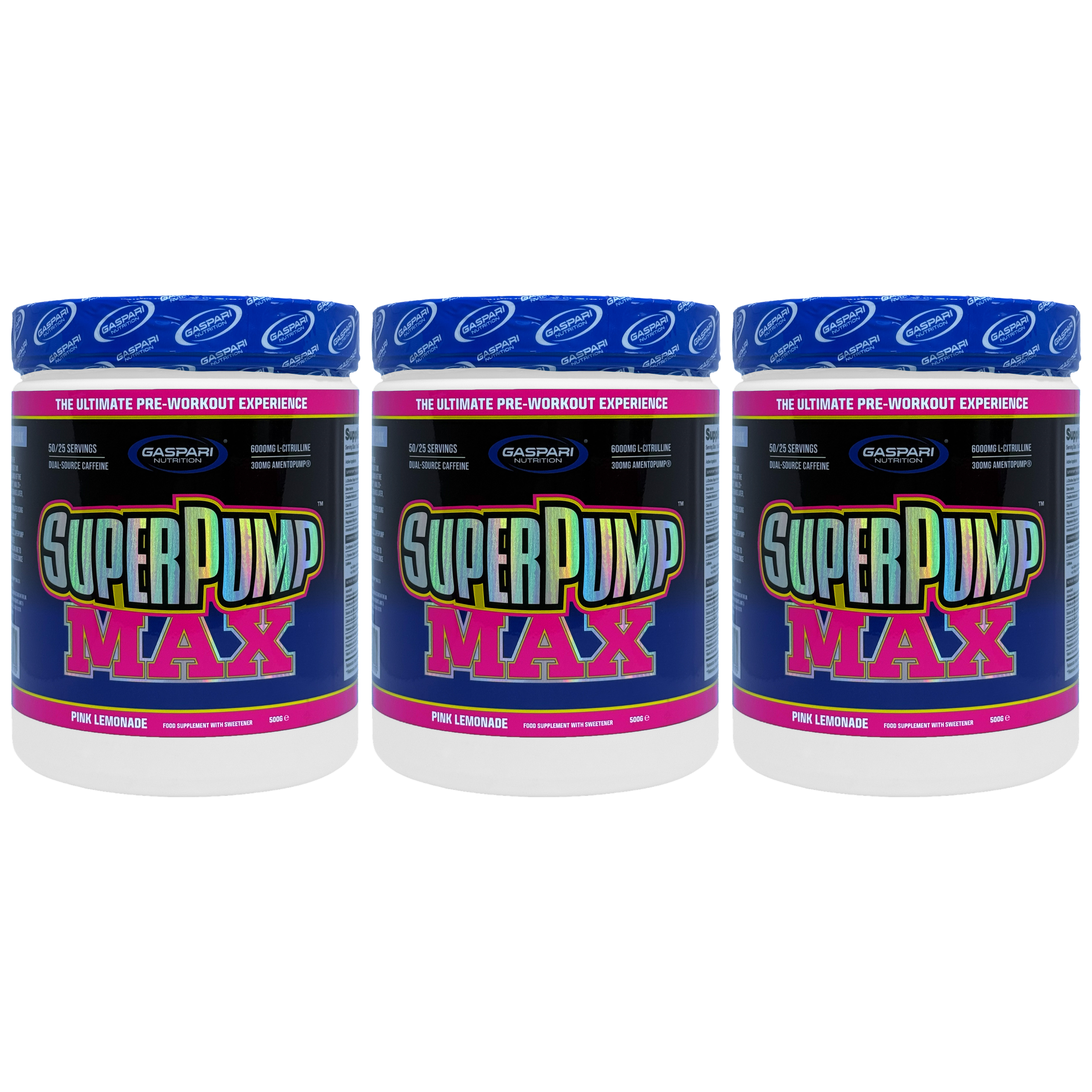 GASPARI NUTRITION - Super Pump Max - 3x 500g - Pink Lemonade