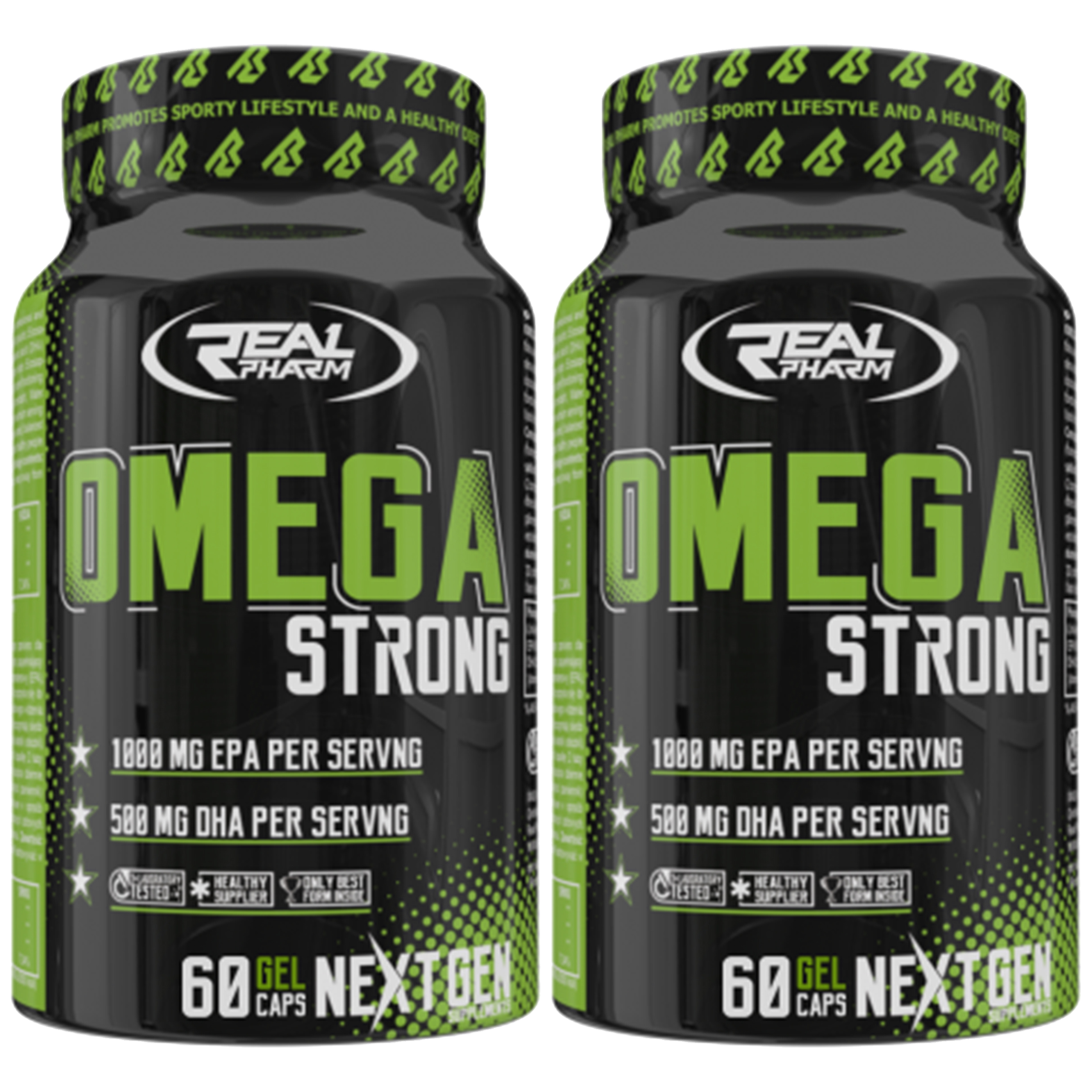 REAL PHARM Omega Strong - 2x 60softgels