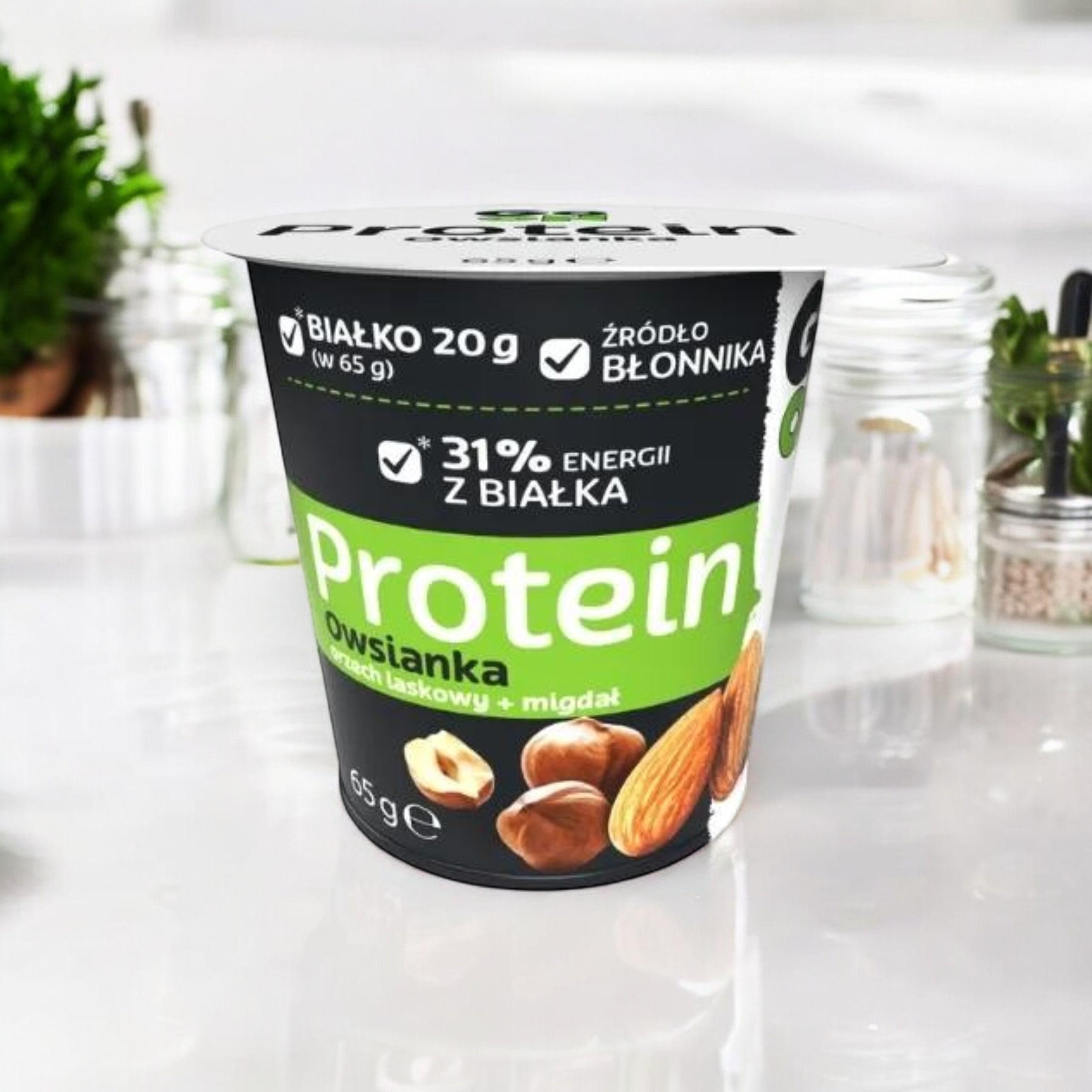 SANTE - Owsianka Protein z Orzechami w Kubku - 3x 65g - Hazelnut + Almond