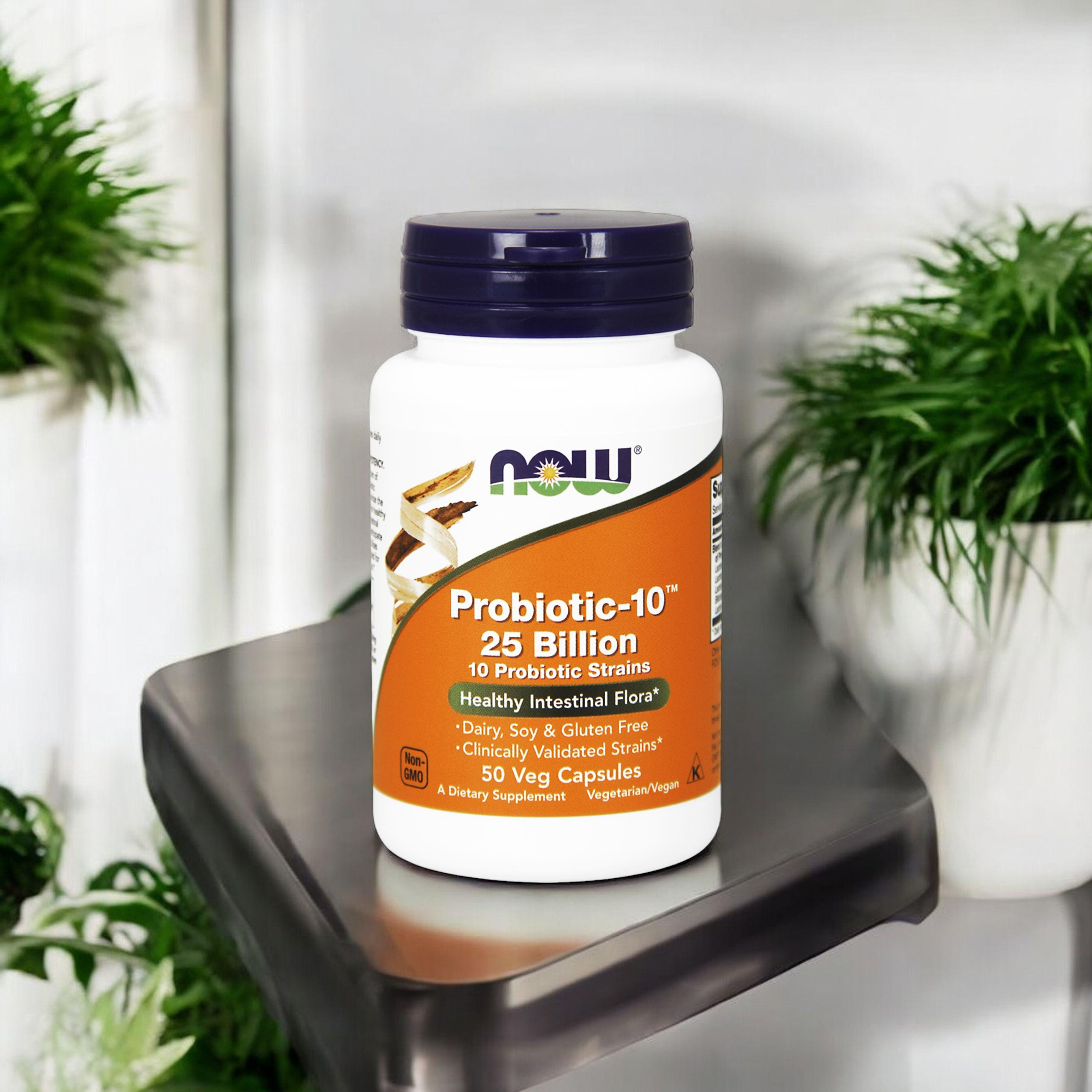 NOW Probiotic-10 25 Billion - 2x 50vegcaps