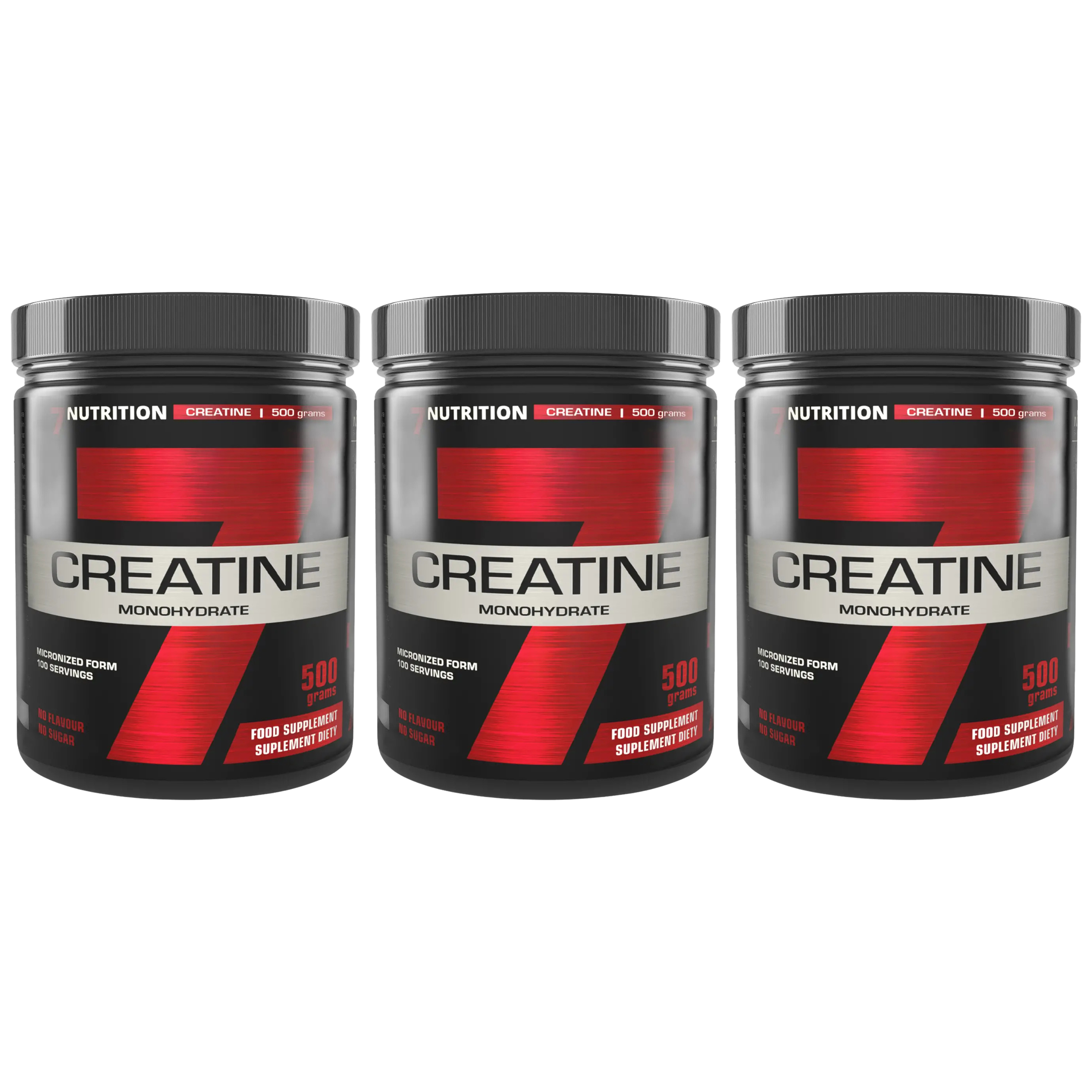 7 NUTRITION Creatine - 3x 500g