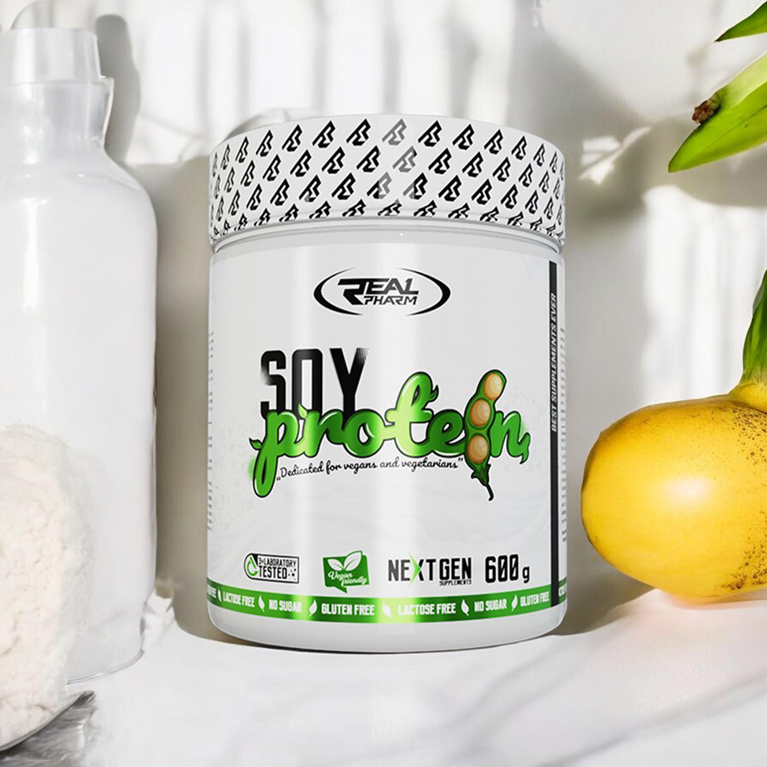REAL PHARM Soy Protein - 3x 600g