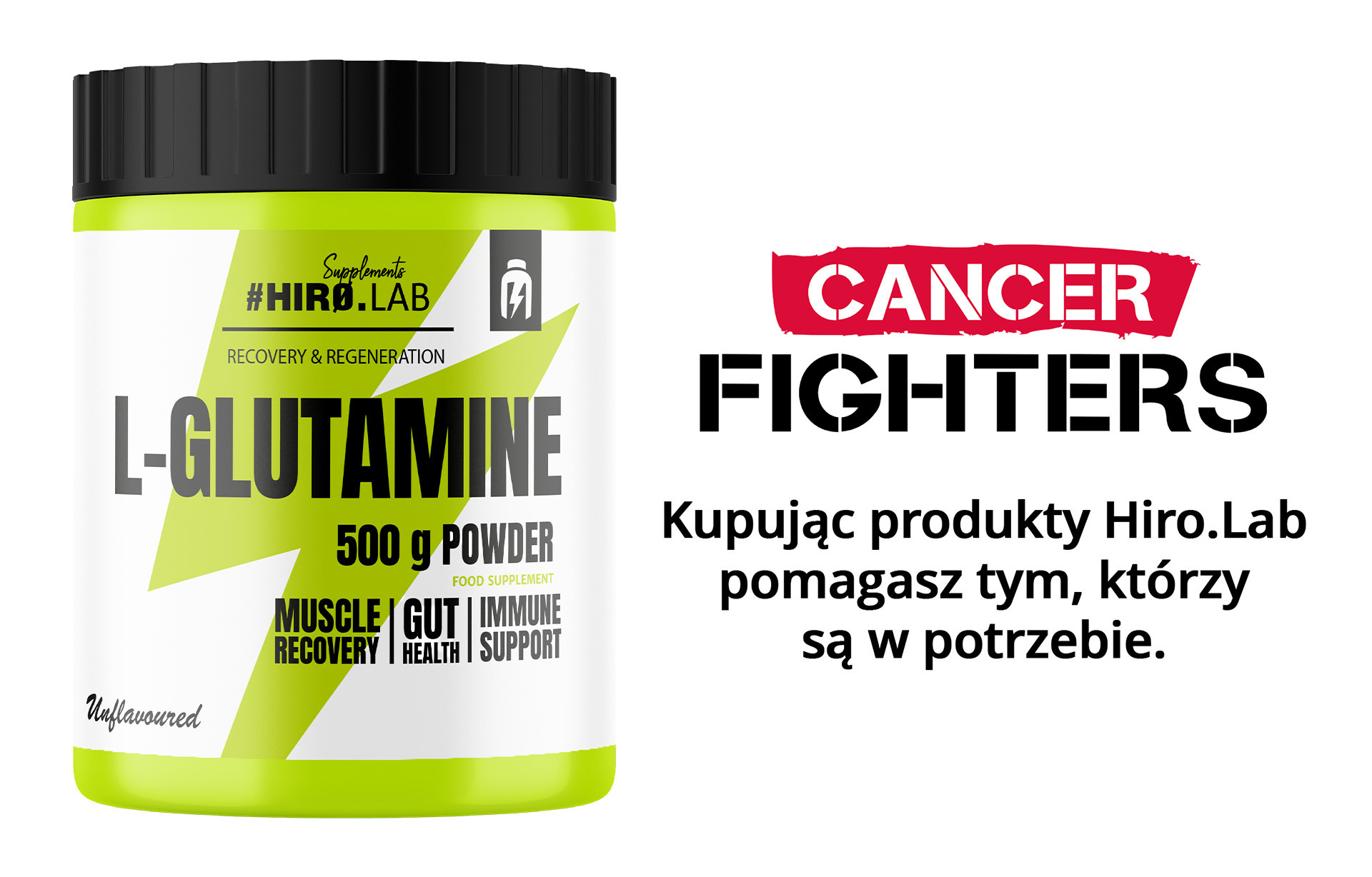 Hiro.Lab Glutamine - 2x 500g - Unflavored