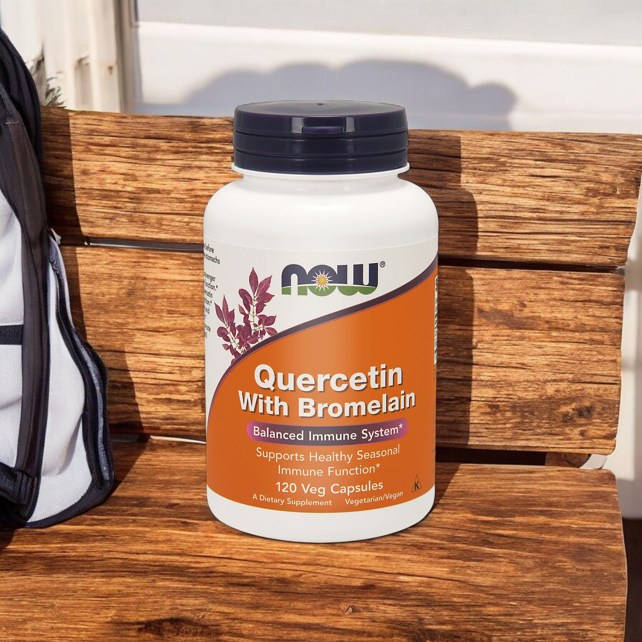 NOW Quercetin With Bromelain - 2x 120vcaps