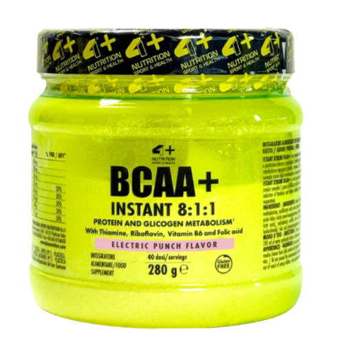 4+ NUTRITION - BCAA+ 8:1:1 - 2x 280g - Electric Punch