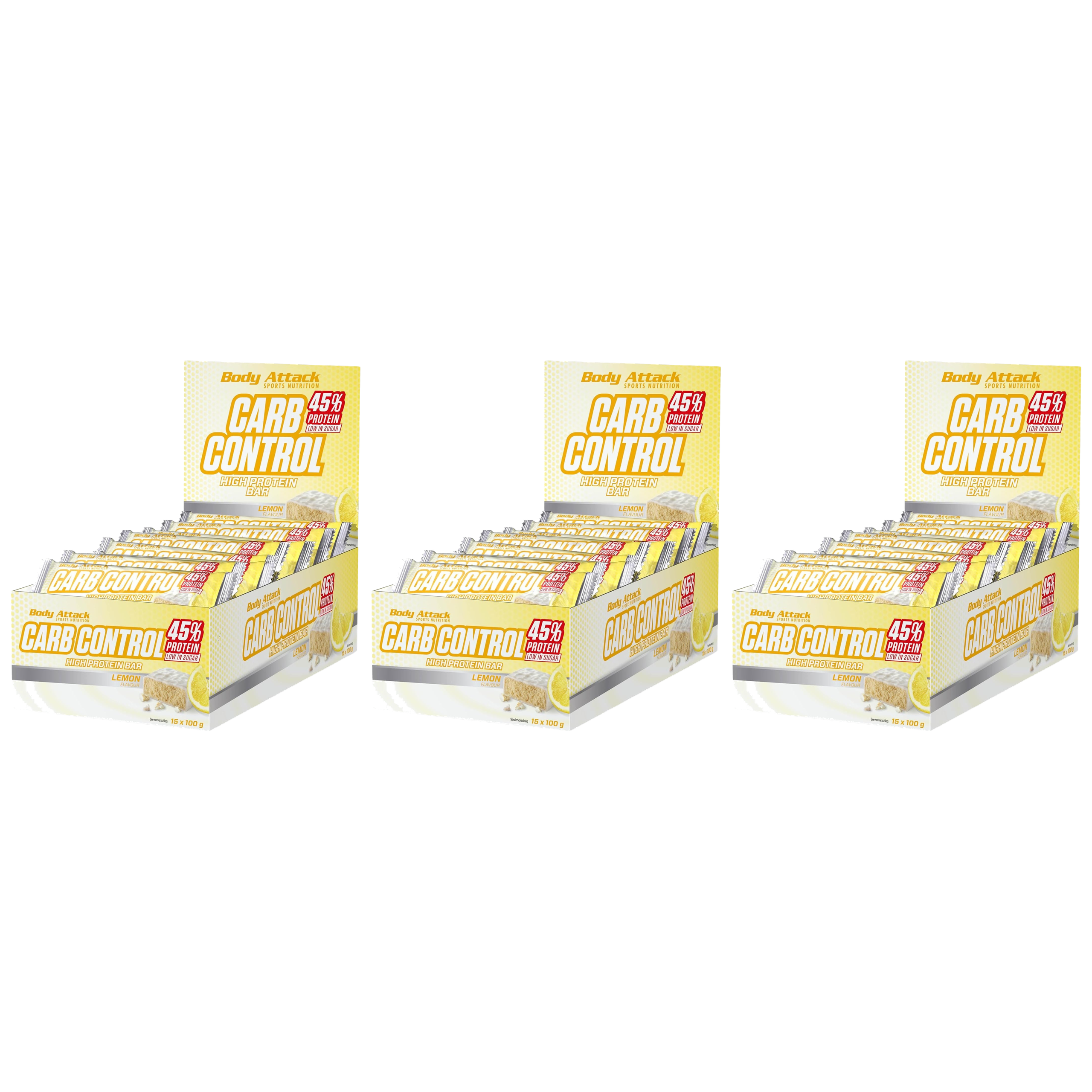 BODY ATTACK - Baton Carb Control - 15x 3x 100g
